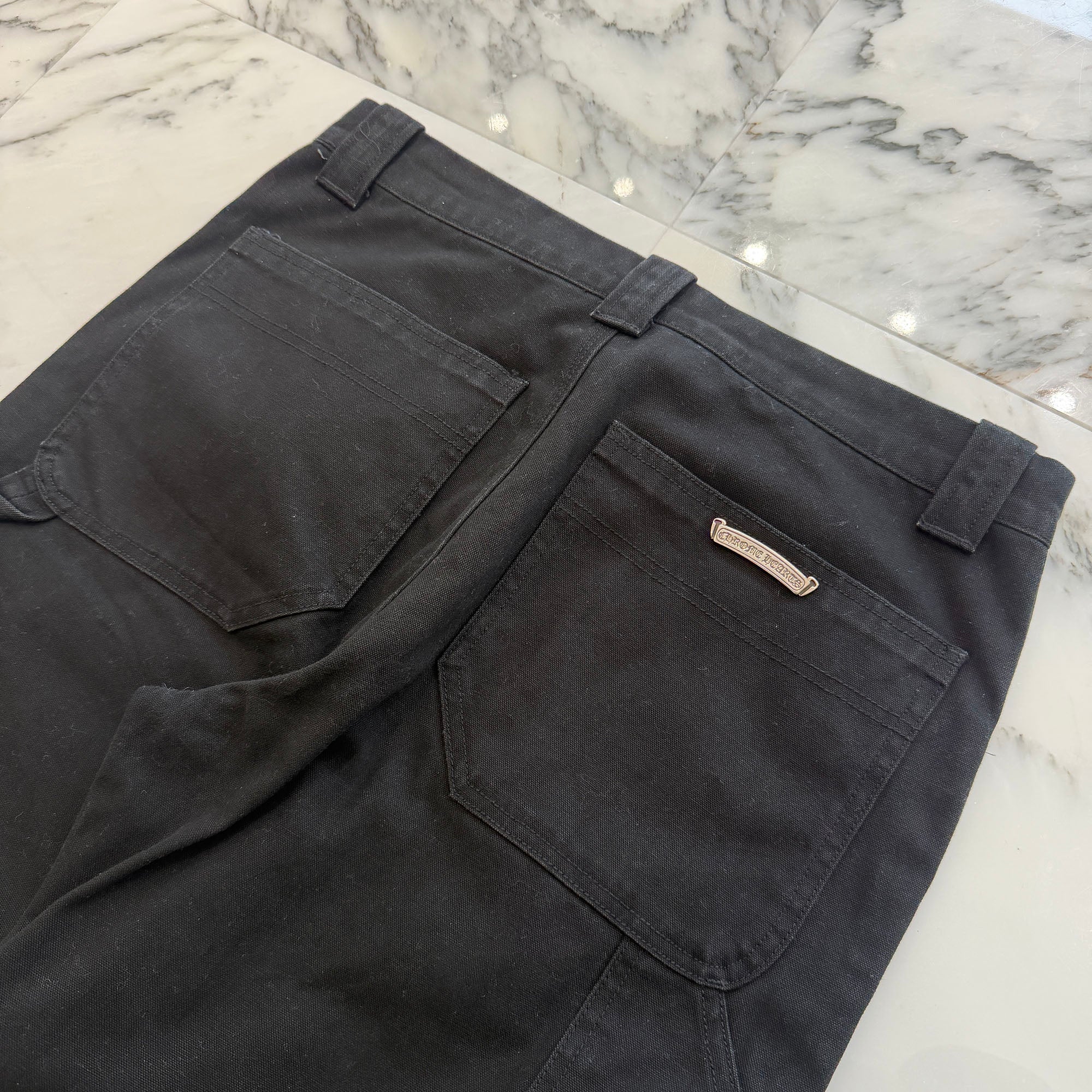 CHROME HEARTS Carpenter Cross Ball Button Denim Pants Size 34 クロムハーツ カーペンター クロスボールボタン デニムパンツ サイズ34