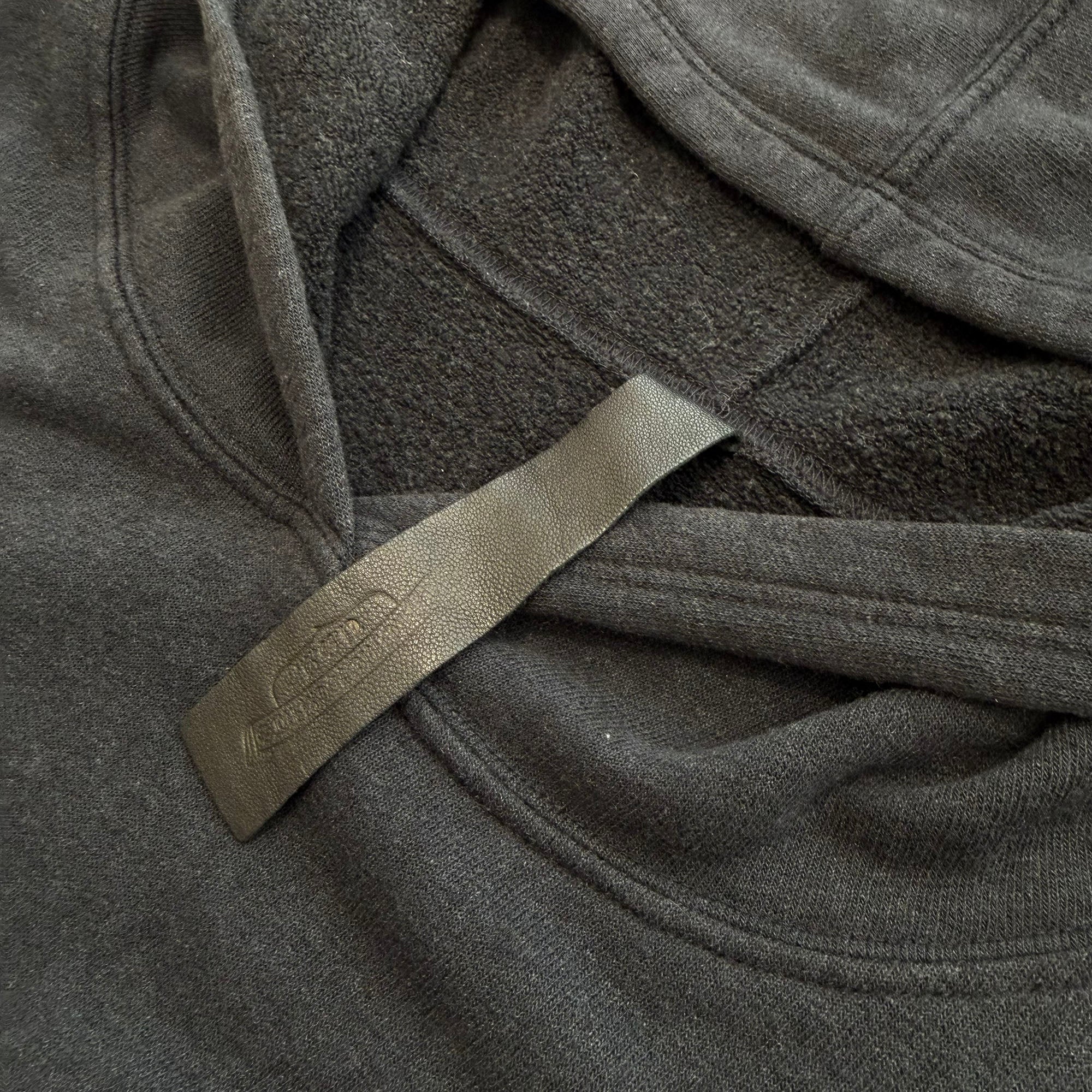 CHROME HEARTS Y NOT Cemetery Cross Leather Patch Pullover Hoodie Size XL クロムハーツ ワイノット セメタリークロスレザーパッチ プルオーバー フーディー サイズXL