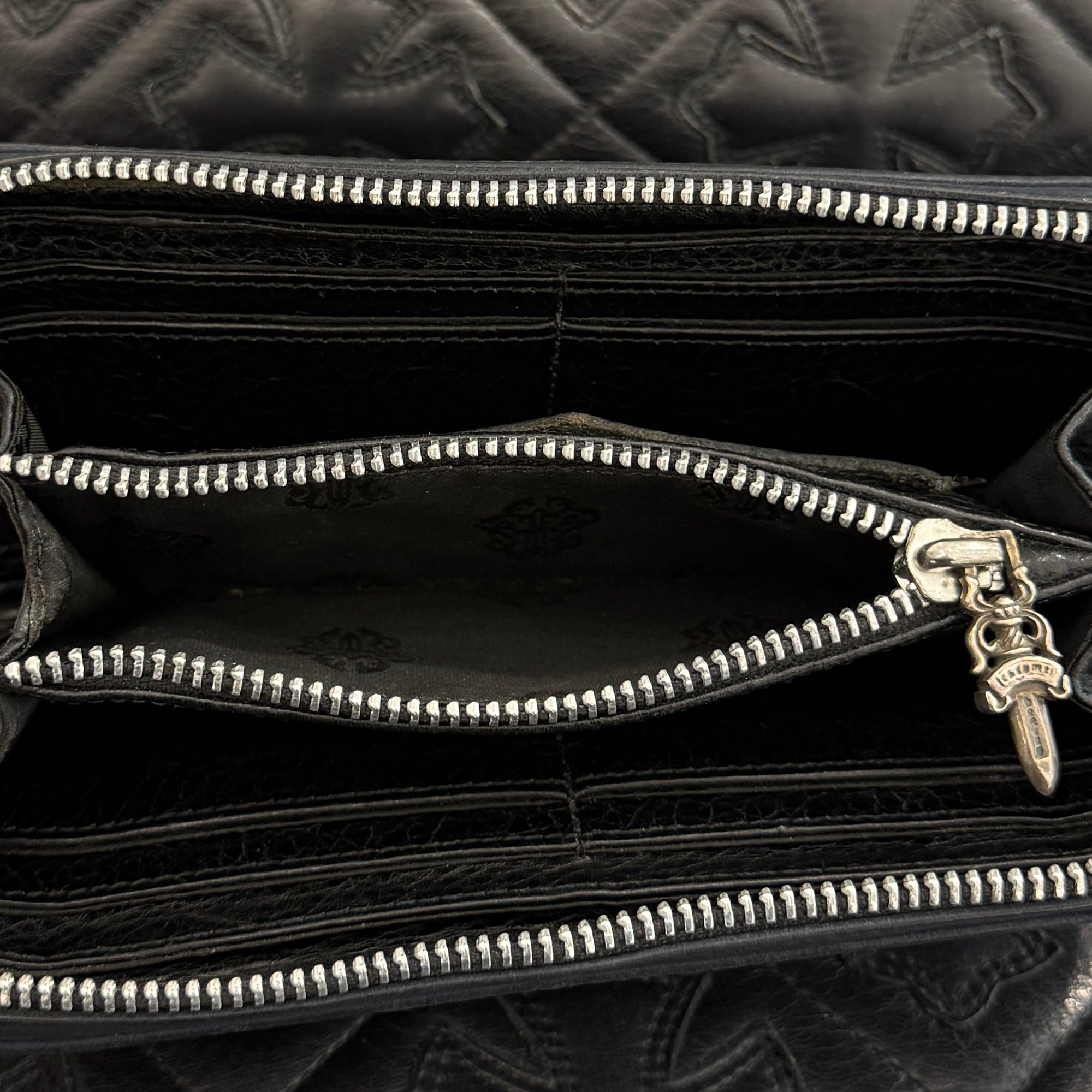 CHROME HEARTS 3 Cemetery Cross Leather Patch REC F ZIP #2 Wallet クロムハーツ 3セメタリークロス レザーパッチ レック F ジップ #2 ウォレット