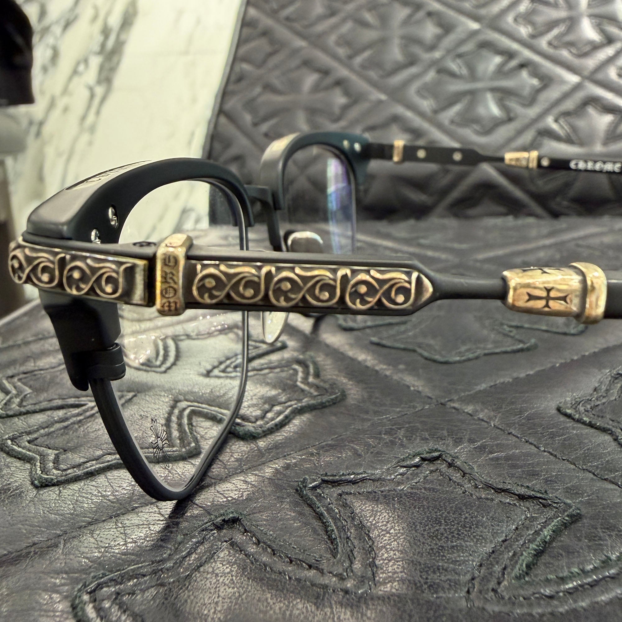 CHROME HEARTS VERTICAL SMILE II Sunglasses Size 54□18-146 クロムハーツ バーティカル・スマイル・ツー サングラス サイズ54□18-146