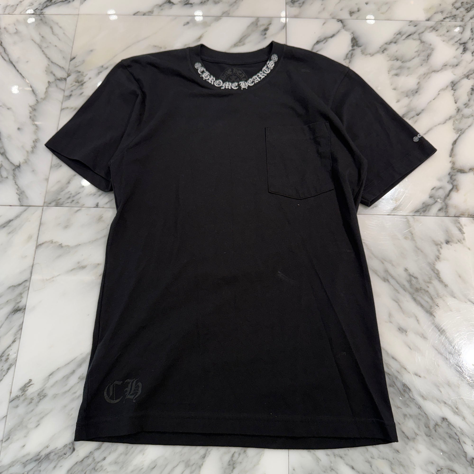 CHROME HEARTS Neck Logo Tee Size S クロムハーツ ネックロゴ Tシャツ サイズS