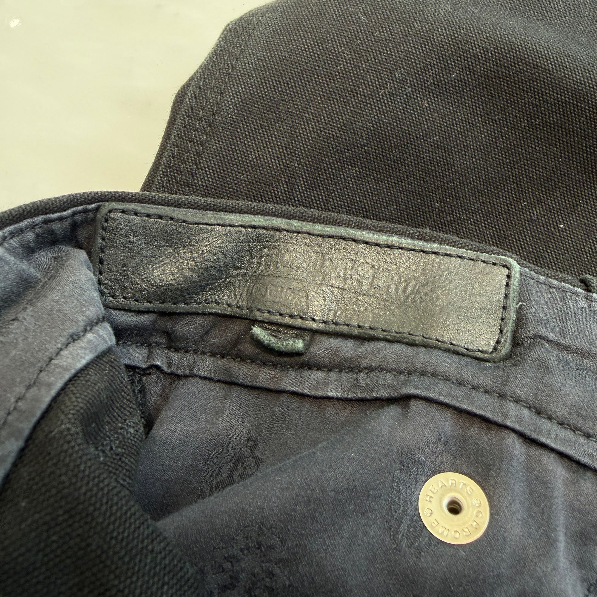 CHROME HEARTS Carpenter Cross Ball Button Denim Pants Size 34 クロムハーツ カーペンター クロスボールボタン デニムパンツ サイズ34