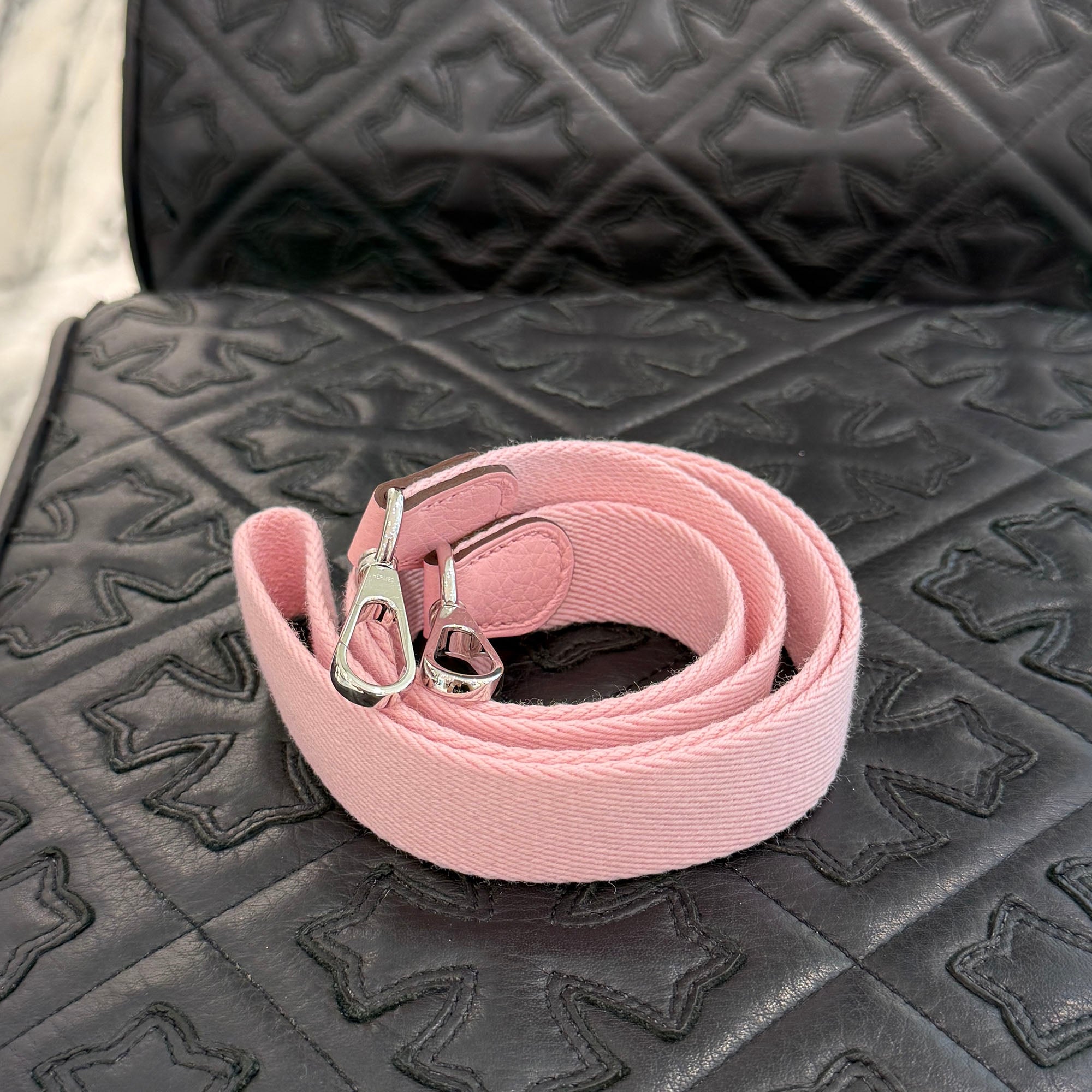 HERMES Evelyn Amazon TPM "Rose Sakura" K刻印 エルメス エブリン アマゾン TPM "ローズサクラ" レザーショルダーバッグ K刻印
