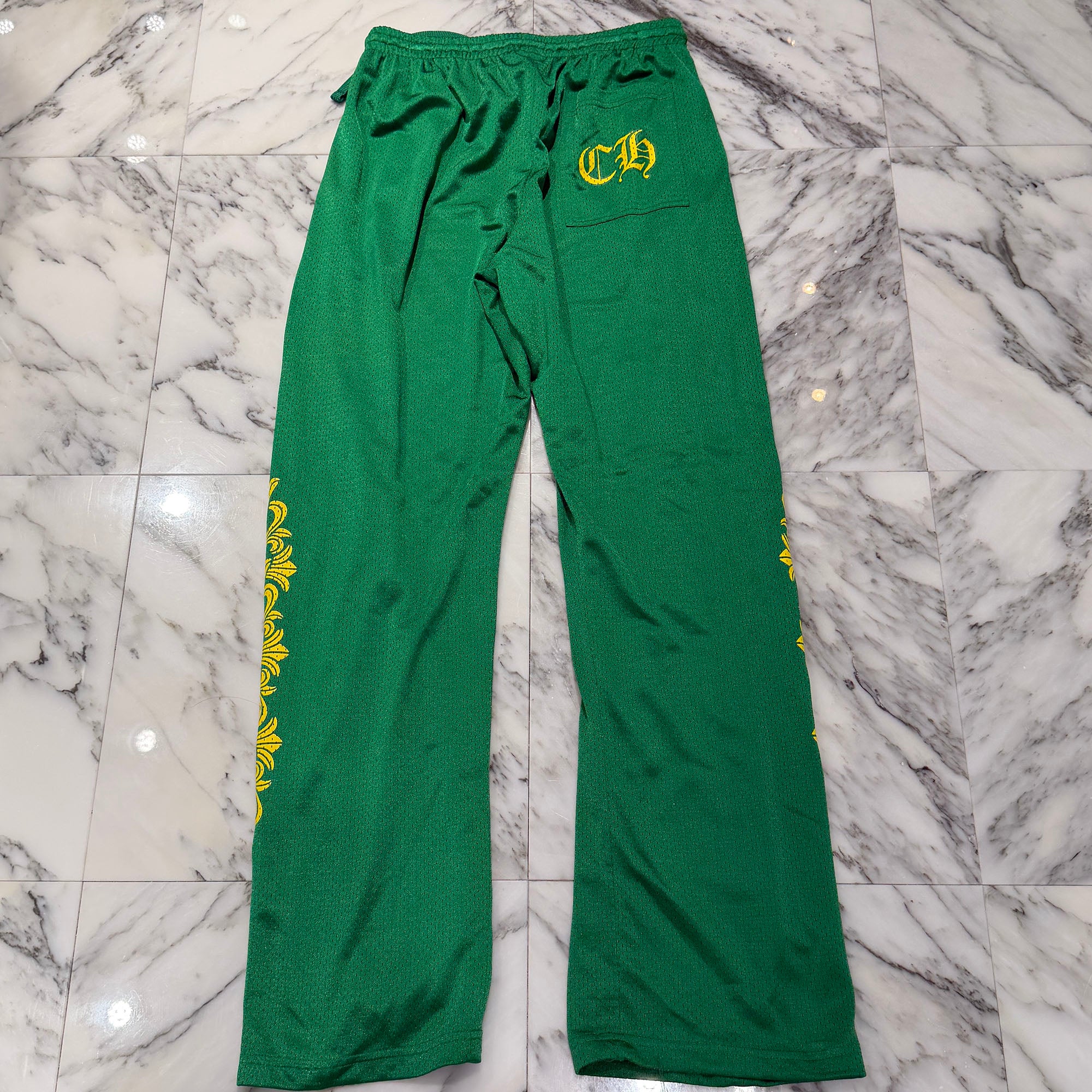 CHROME HEARTS Mesh Varsity Long Pants Size L クロムハーツ メッシュ ヴァーシティー ロングパンツ サイズL