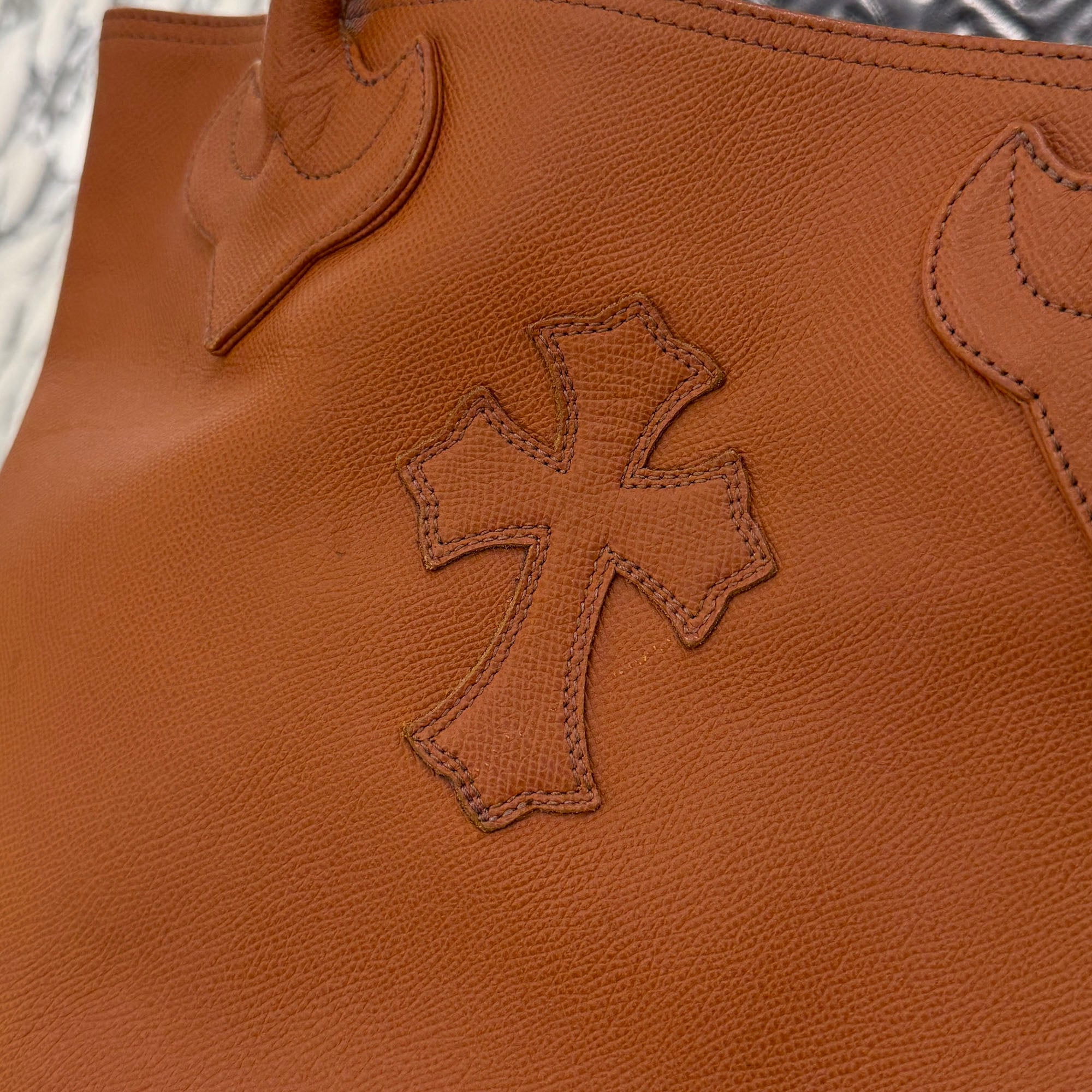 CHROME HEARTS 1 Cross Leather Patch FS Tote Bag クロムハーツ 1クロス レザーパッチ FS トートバッグ