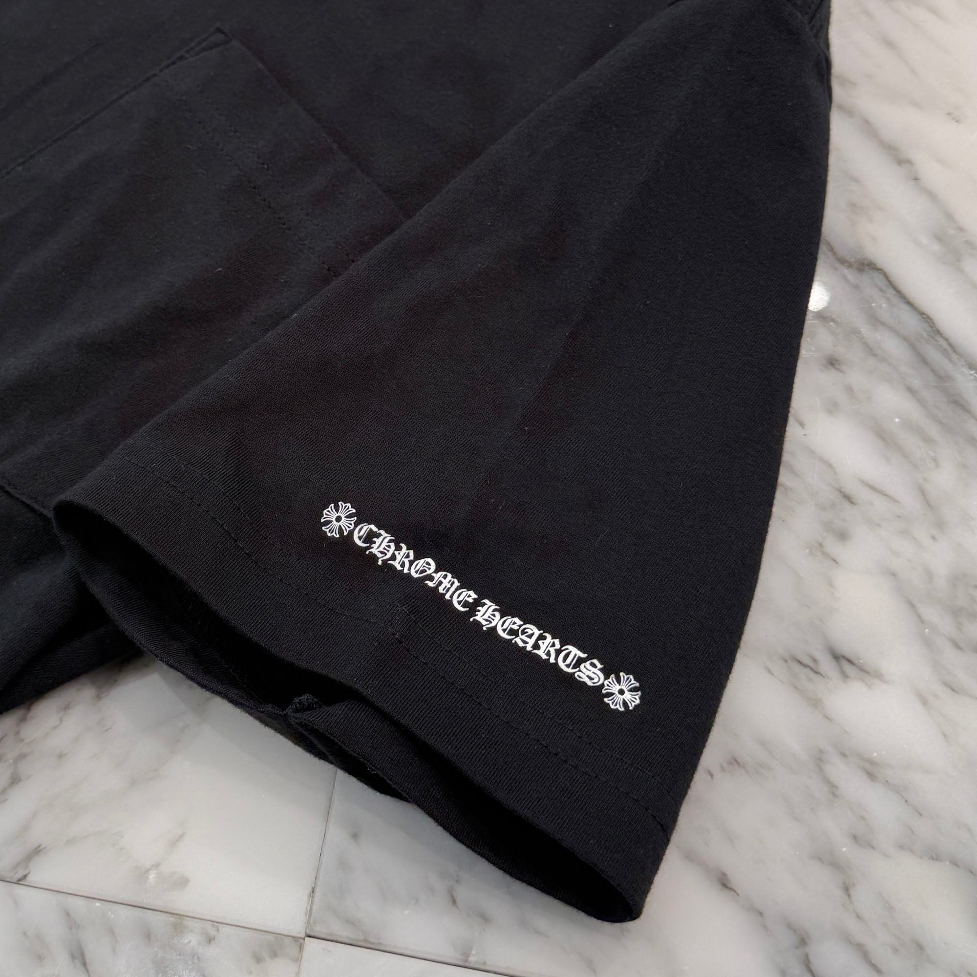 CHROME HEARTS Neck Logo Tee Size S クロムハーツ ネックロゴ Tシャツ サイズS