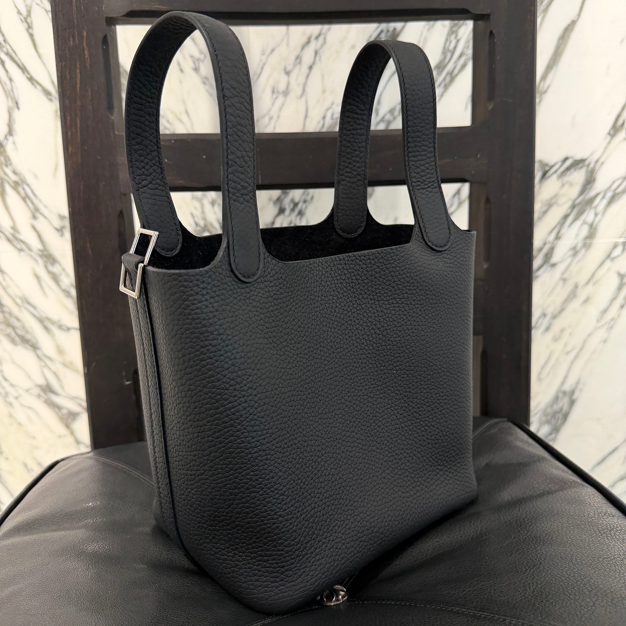 HERMES Picotin Lock PM "NOIR" K刻印 エルメス ピコタンロック MM "ノワール" K刻印