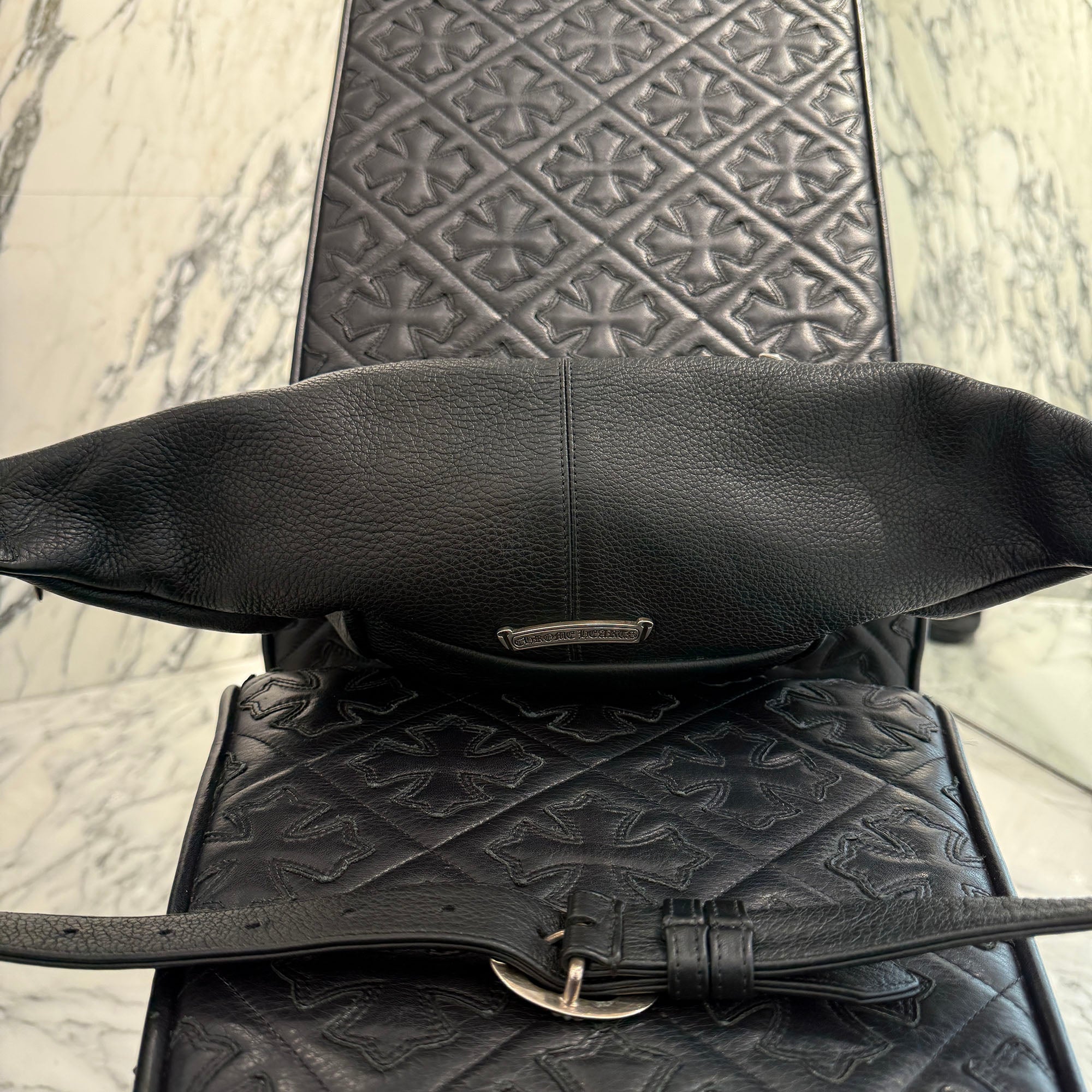 CHROME HEARTS 1 SNAT PACK LEATHER WAIST BAG クロムハーツ 1スナットパック レザー ウェストバッグ