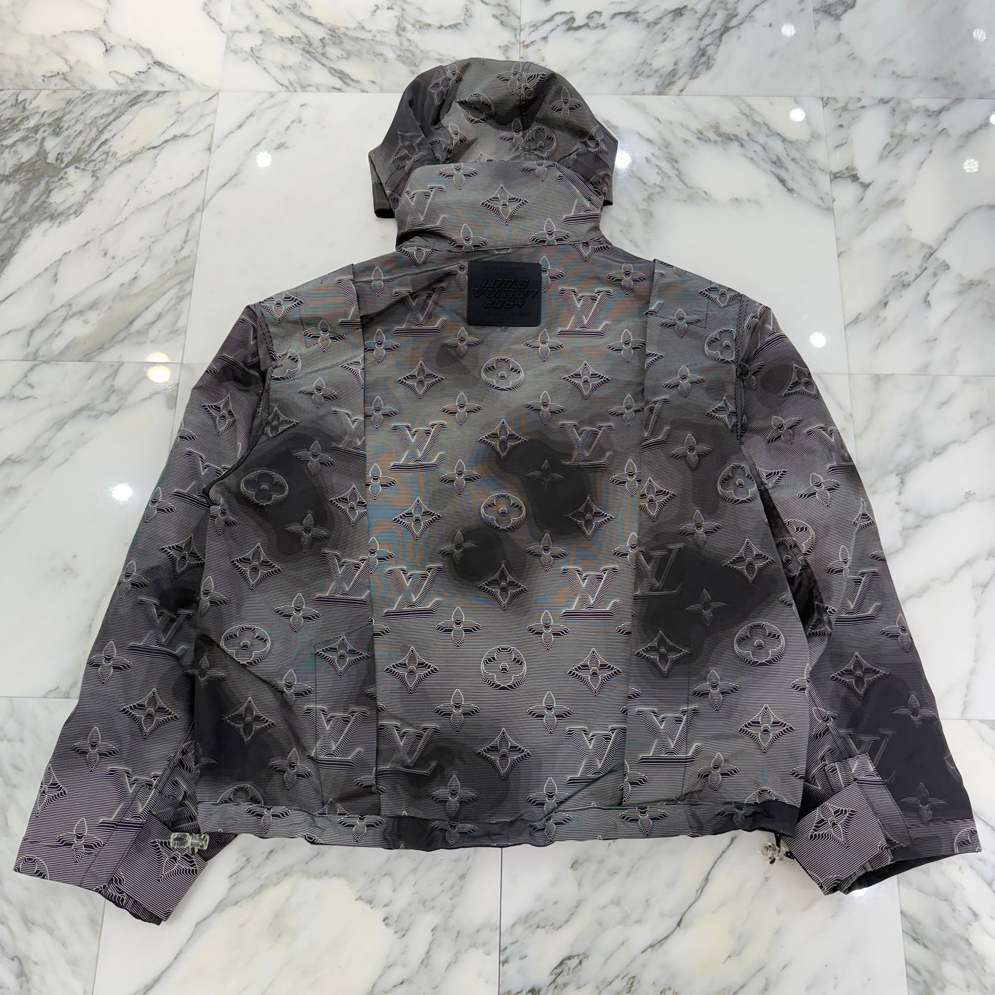 LOUIS VUITTON 2021SS 2054 3D Monogram Reversible Nylon Jacket HIB43W Size 48 ルイヴィトン 2054 3Dモノグラム リバーシブル ナイロン ジャケット サイズ48