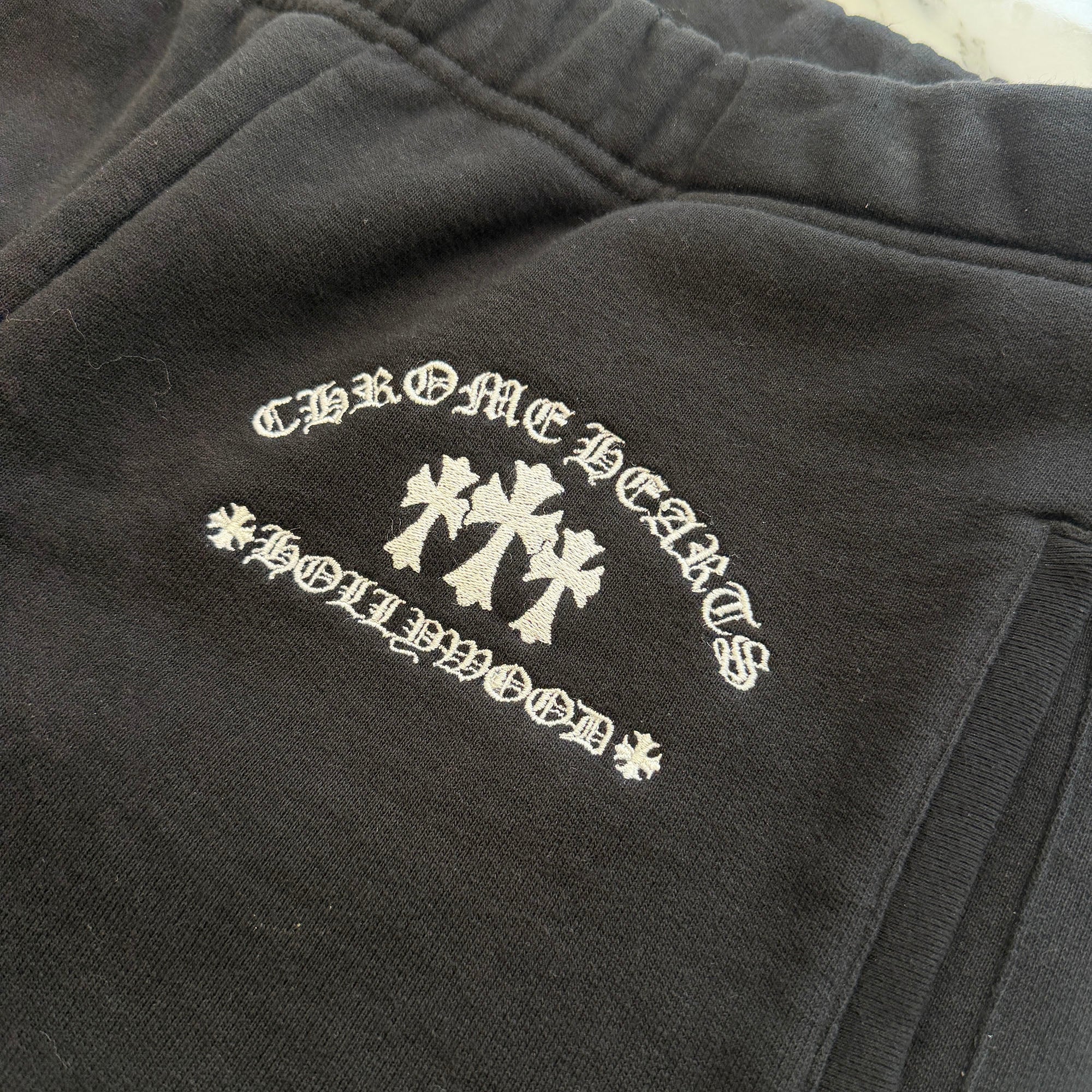 CHROME HEARTS King Taco 3 Cemetery Cross Embroidery Sweat Long Pants Size M クロムハーツ キングタコ 3セメタリークロス 刺繍 スウェットロングパンツ サイズM