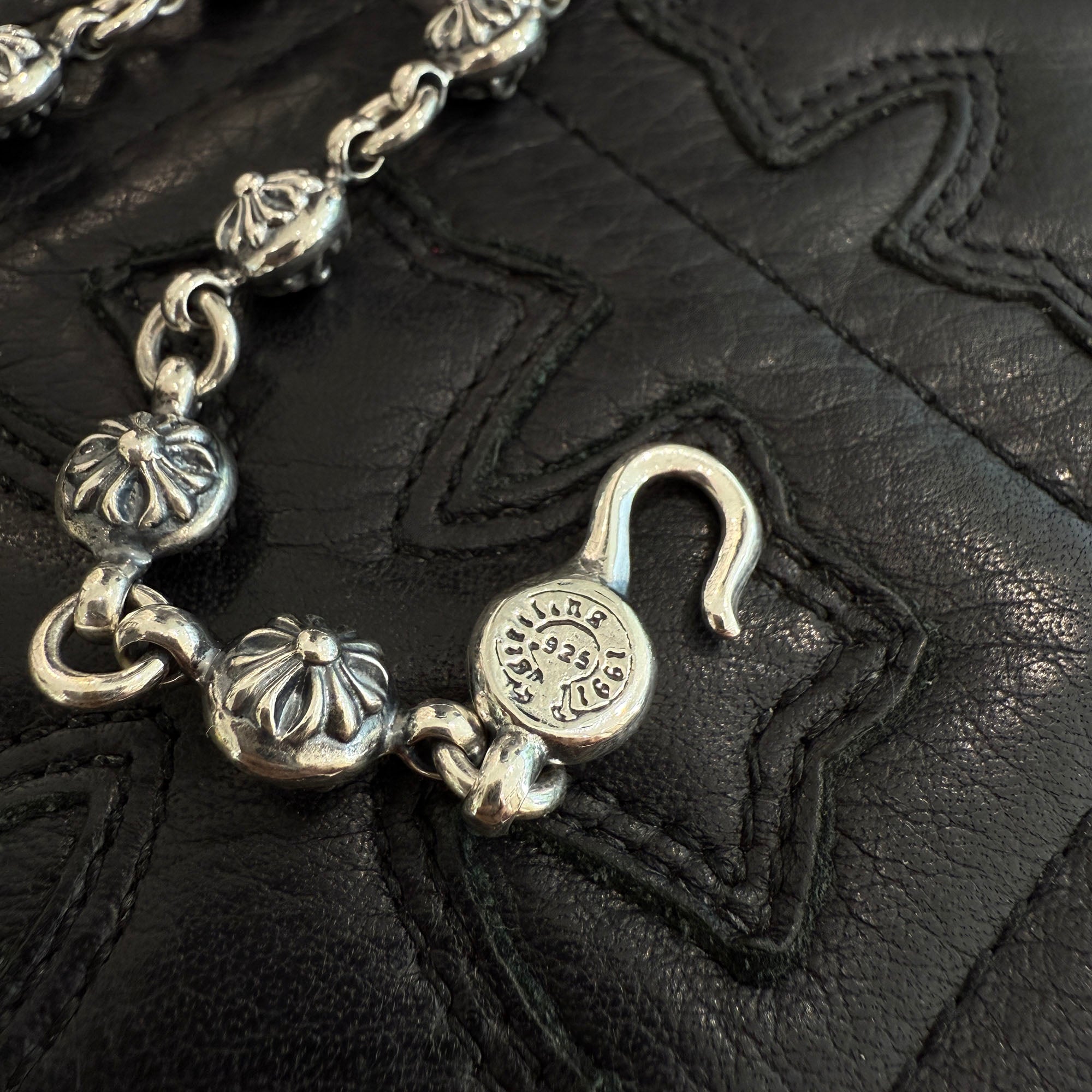 CHROME HEARTS CH Cross Pendant Small with Cross Ball Necklace