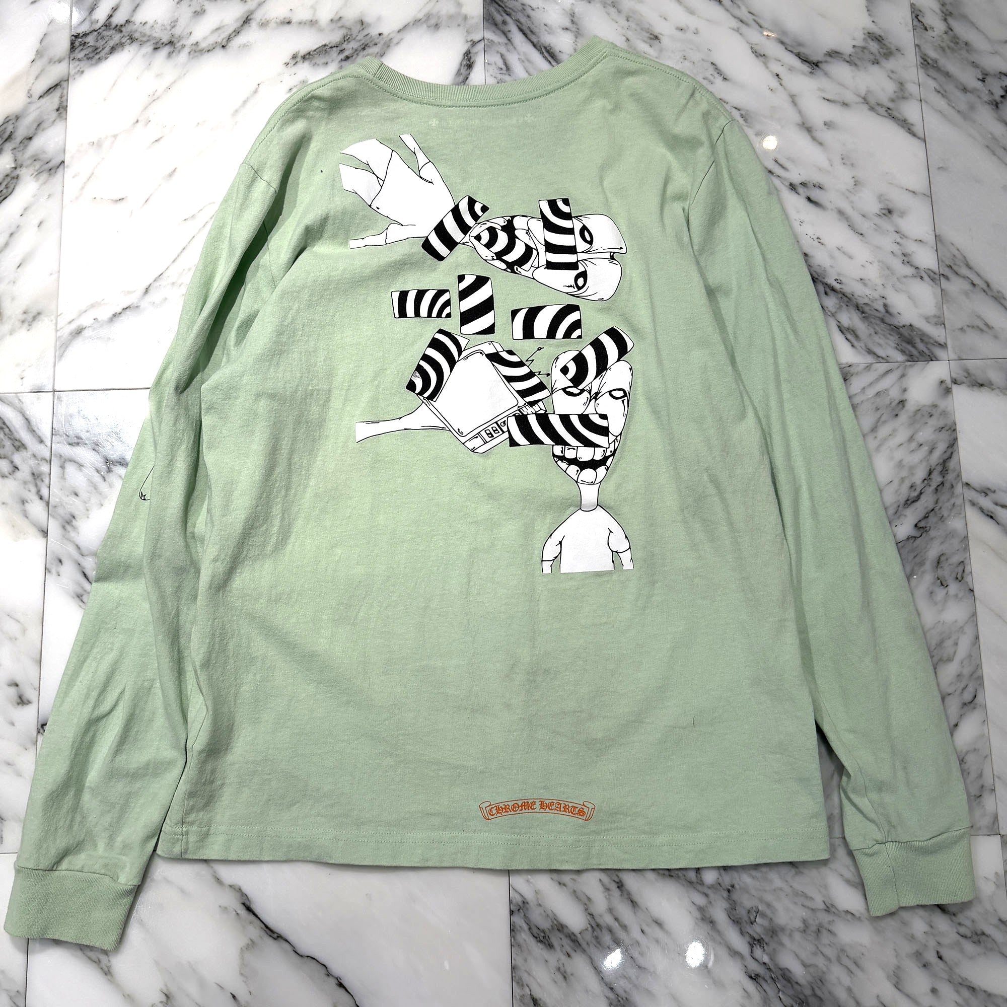 CHROME HEARTS × MATTY BOY 2019SS PPO SEAFORM GRN Long Sleeve Tee Size L クロムハーツ × マッティボーイ PPO シーフォーム グリーン ロングスリーブTシャツ サイズL