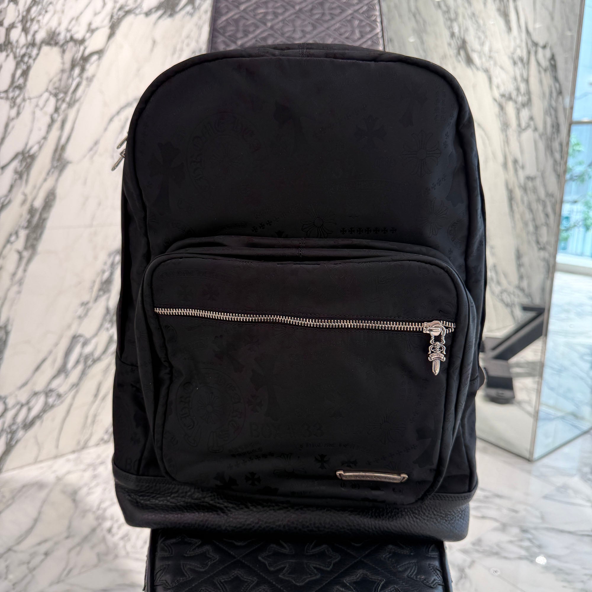 CHROME HEARTS 7th Grade Nylon Multi Logo Stencil Backpack クロムハーツ セブンスグレード ナイロン マルチ ロゴ ステンシル バックパック