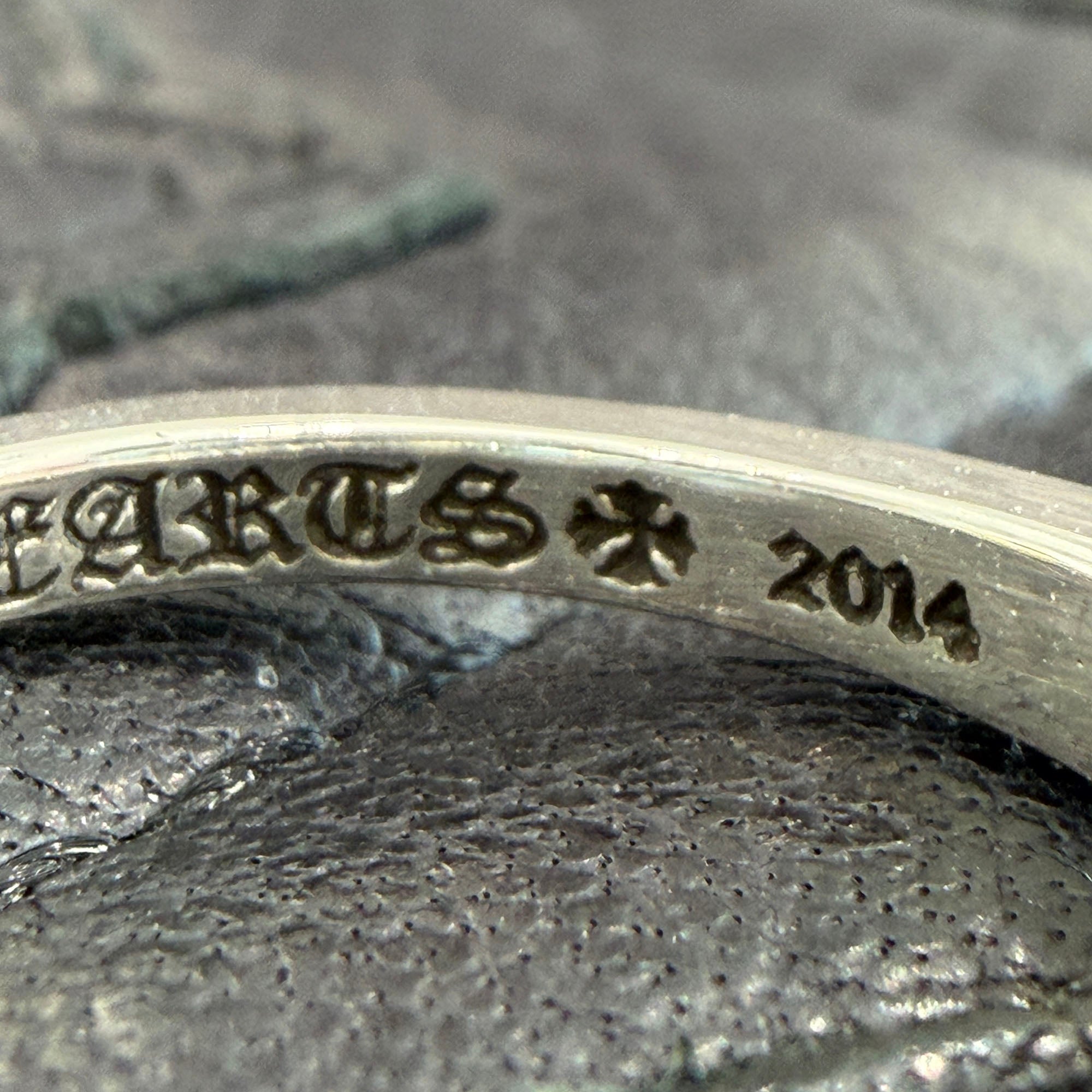 CHROME HEARTS Baby Classic Floral Cross Ring 18号 クロムハーツ ベイビークラシック フローラルクロス リング サイズ18号