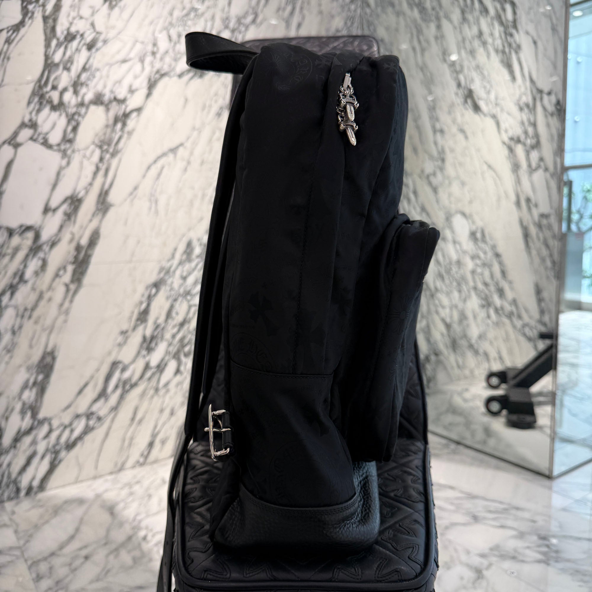 CHROME HEARTS 7th Grade Nylon Multi Logo Stencil Backpack クロムハーツ セブンスグレード ナイロン マルチ ロゴ ステンシル バックパック
