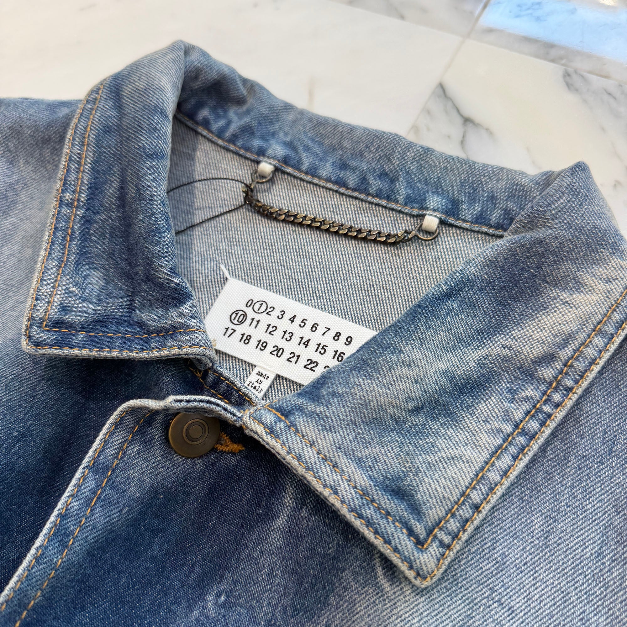 Maison Margiela 2026SS Washed Cotton Denim Jacket S50AM0654 S30561 Size 52 メゾンマルジェラ ウォッシュドコットン デニムジャケット サイズ52