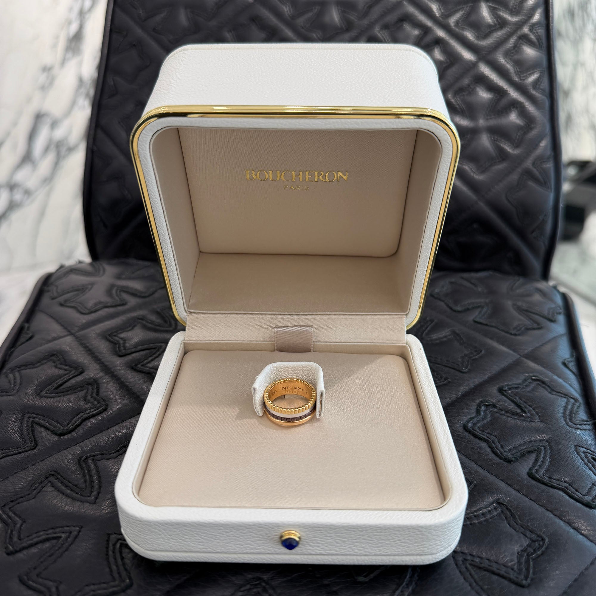 BOUCHERON QUATRE CLASSIQUE RING Small JRG00290 M21412 Size T47（7号） ブシュロン キャトル クラシック リング スモール サイズT47（7号）