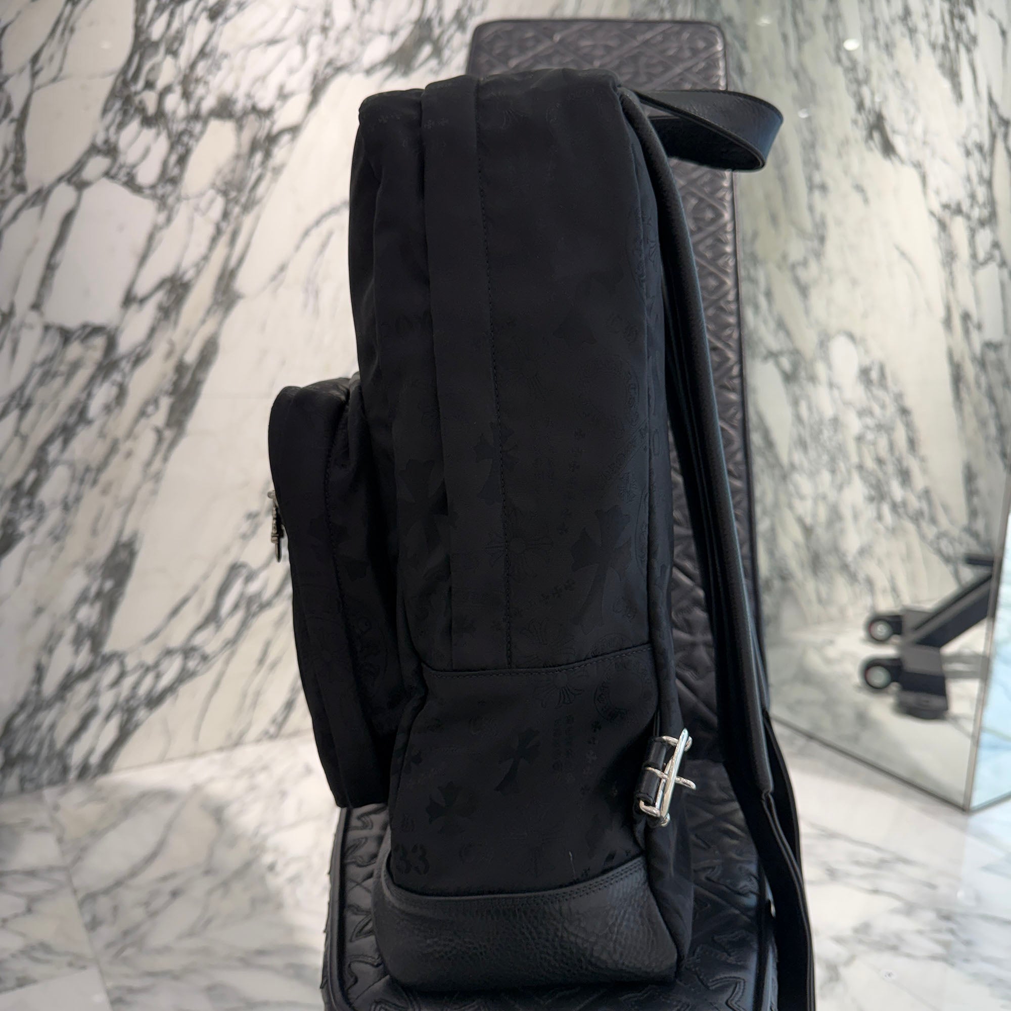 CHROME HEARTS 7th Grade Nylon Multi Logo Stencil Backpack クロムハーツ セブンスグレード ナイロン マルチ ロゴ ステンシル バックパック