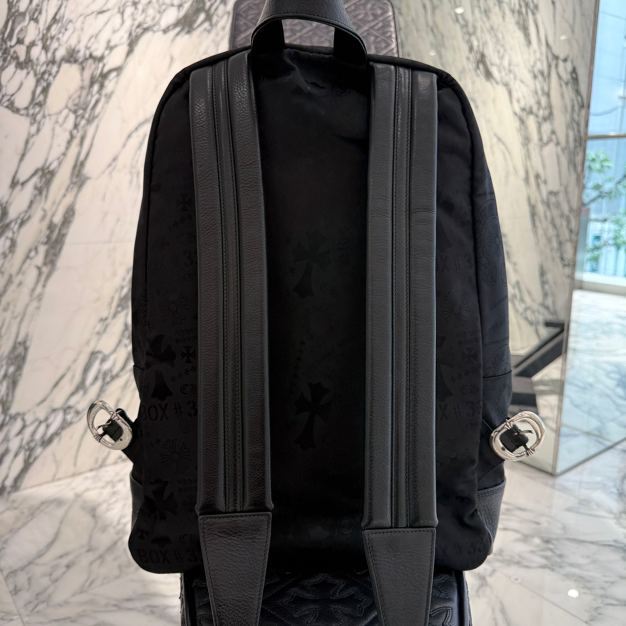 CHROME HEARTS 7th Grade Nylon Multi Logo Stencil Backpack クロムハーツ セブンスグレード ナイロン マルチ ロゴ ステンシル バックパック