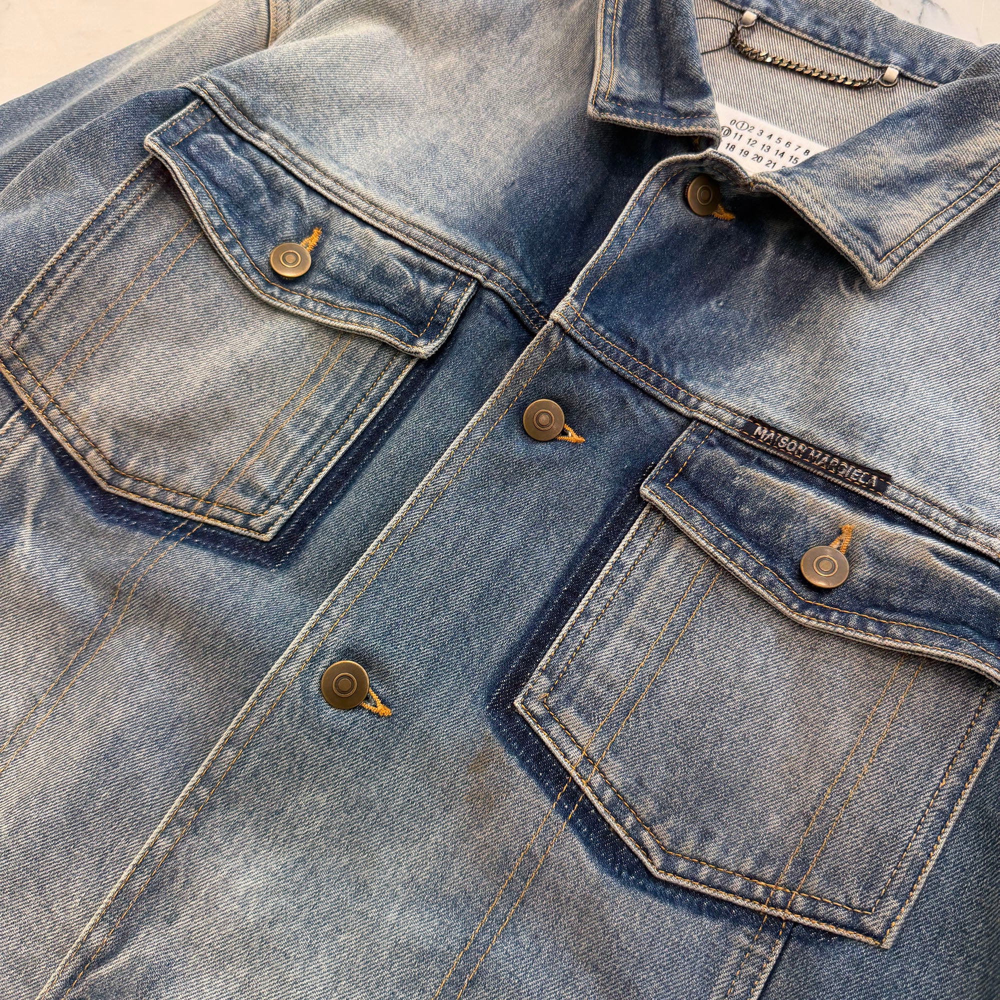 Maison Margiela 2026SS Washed Cotton Denim Jacket S50AM0654 S30561 Size 52 メゾンマルジェラ ウォッシュドコットン デニムジャケット サイズ52