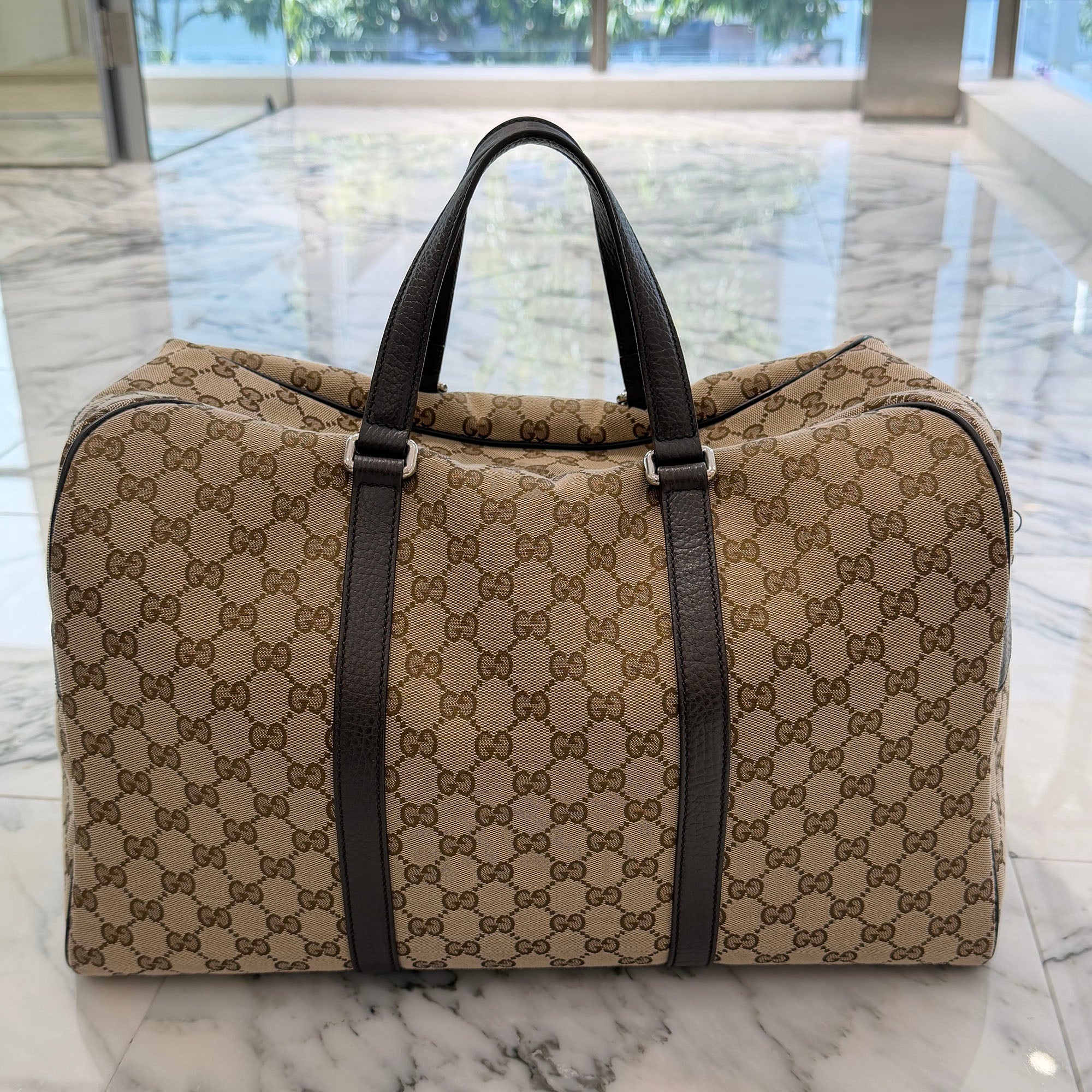 GUCCI GG Monogram Canvas Boston Bag 449167 グッチ GGモノグラムキャンバスボストンバッグ