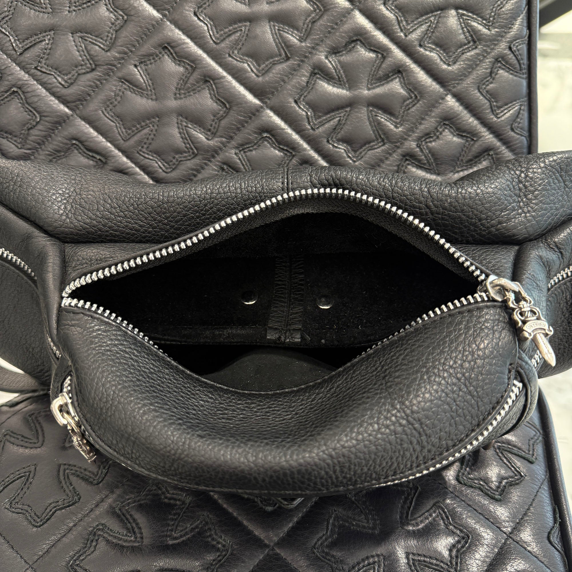 CHROME HEARTS 1 SNAT PACK LEATHER WAIST BAG クロムハーツ 1スナットパック レザー ウェストバッグ