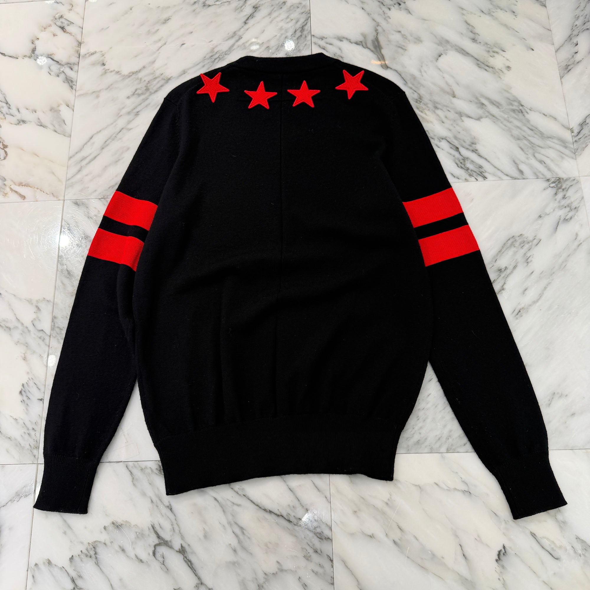 ジバンシィ  15AW  15F 7506 503 スターパッチクルーネックニット メンズ M GIVENCHY 2015AW Star Patch Wool Knit Sweater 15F 7506 503