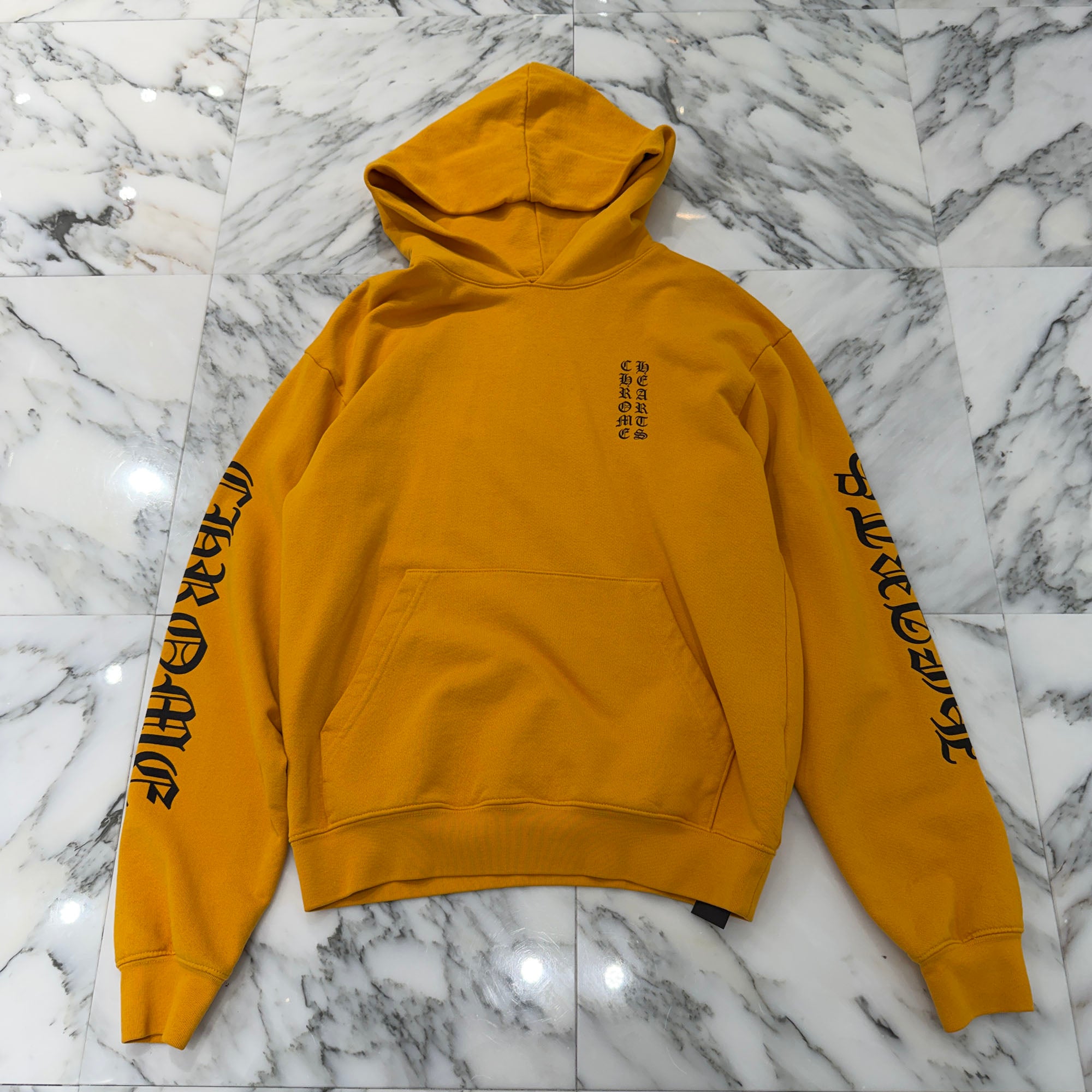 CHROME HEARTS Vertical Logo Pullover Hoodie Size M クロムハーツ バーティカルアームロゴ プルオーバーフーディー サイズM