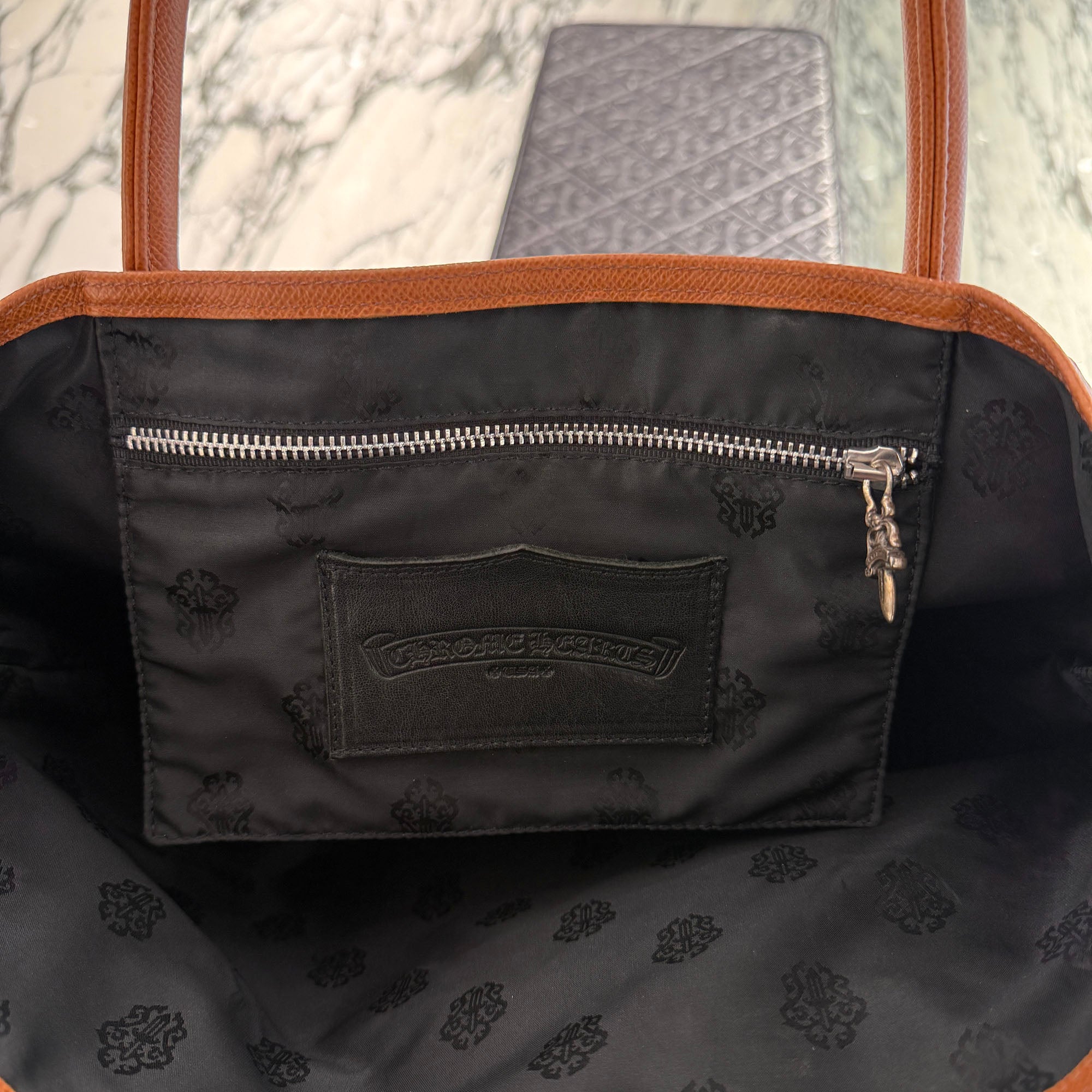 CHROME HEARTS 1 Cross Leather Patch FS Tote Bag クロムハーツ 1クロス レザーパッチ FS トートバッグ