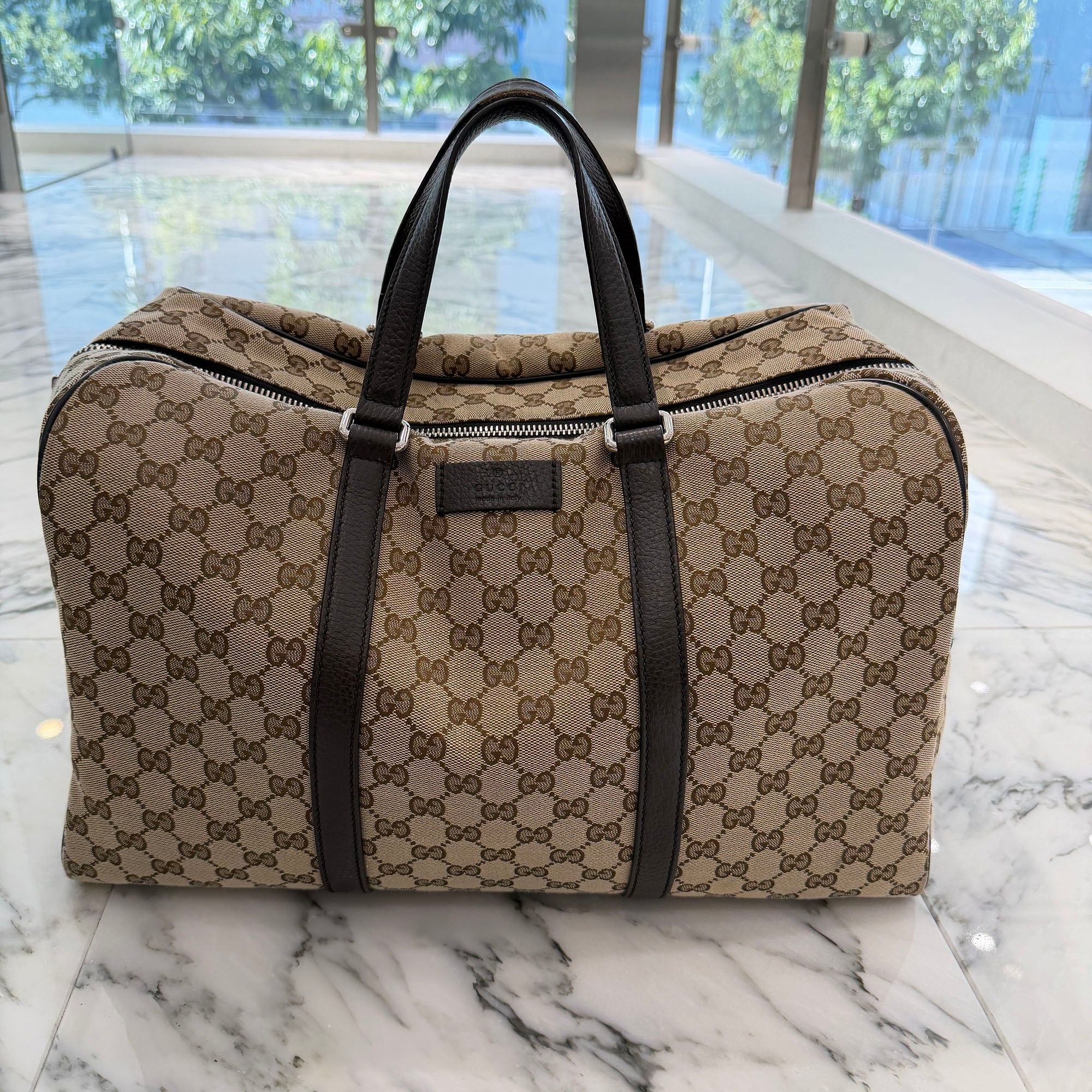 GUCCI GG Monogram Canvas Boston Bag 449167 グッチ GGモノグラムキャンバスボストンバッグ