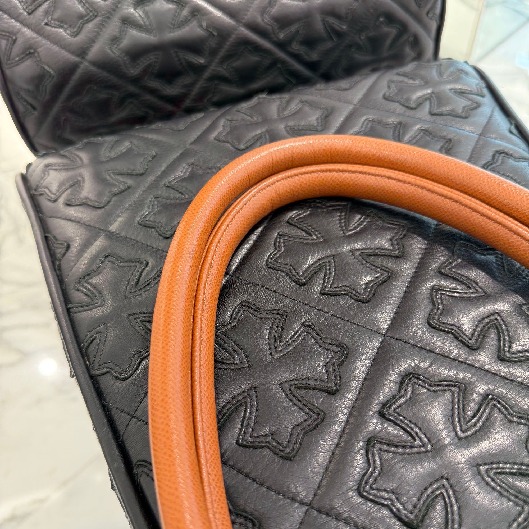 CHROME HEARTS 1 Cross Leather Patch FS Tote Bag クロムハーツ 1クロス レザーパッチ FS トートバッグ