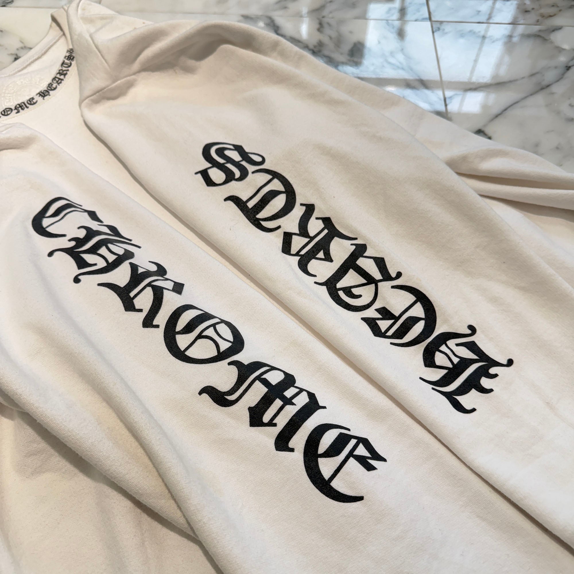 CHROME HEARTS Neck Logo Crewneck Sweatshirt Size XL クロムハーツ ネックロゴ クルーネック スウェットシャツ サイズXL