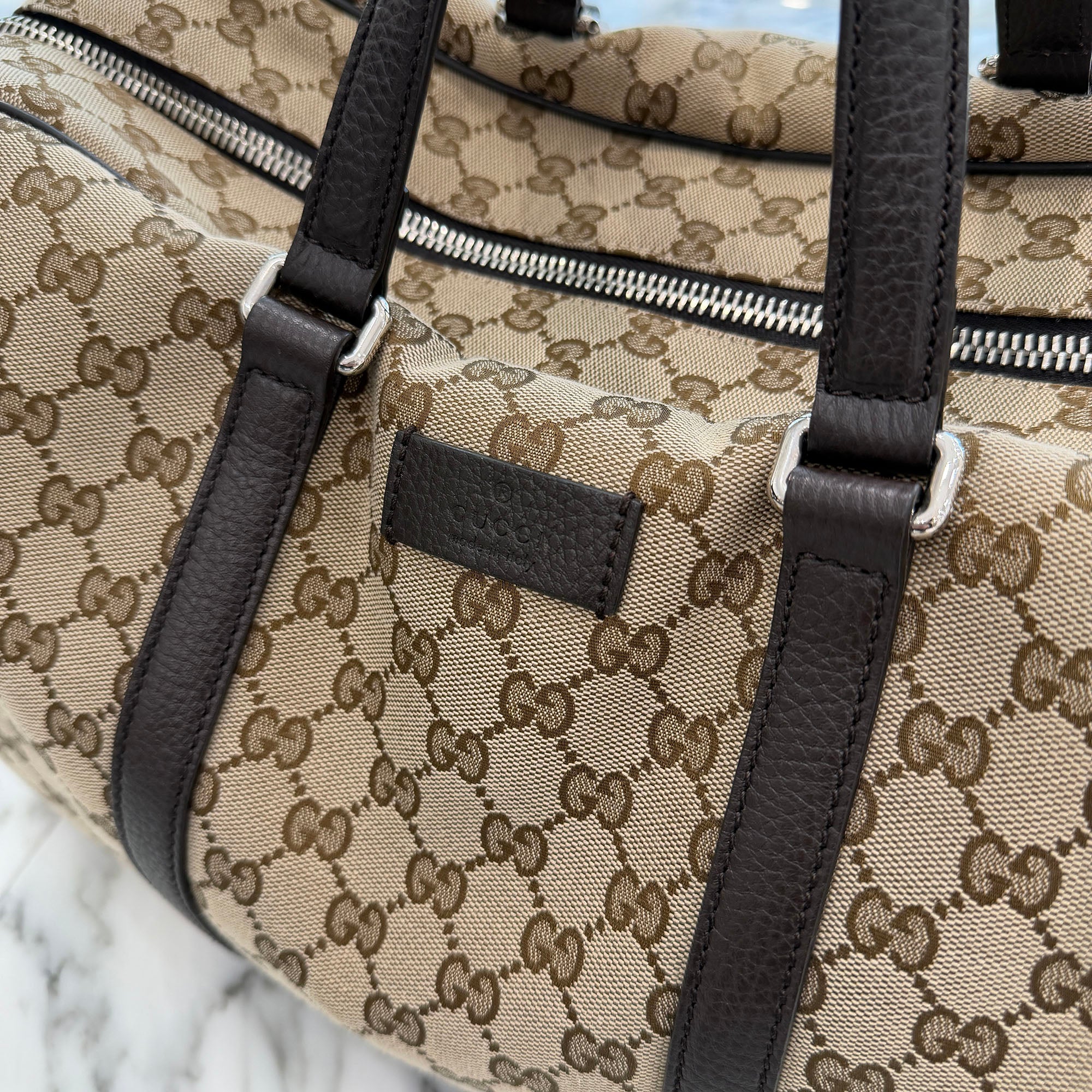 GUCCI GG Monogram Canvas Boston Bag 449167 グッチ GGモノグラムキャンバスボストンバッグ