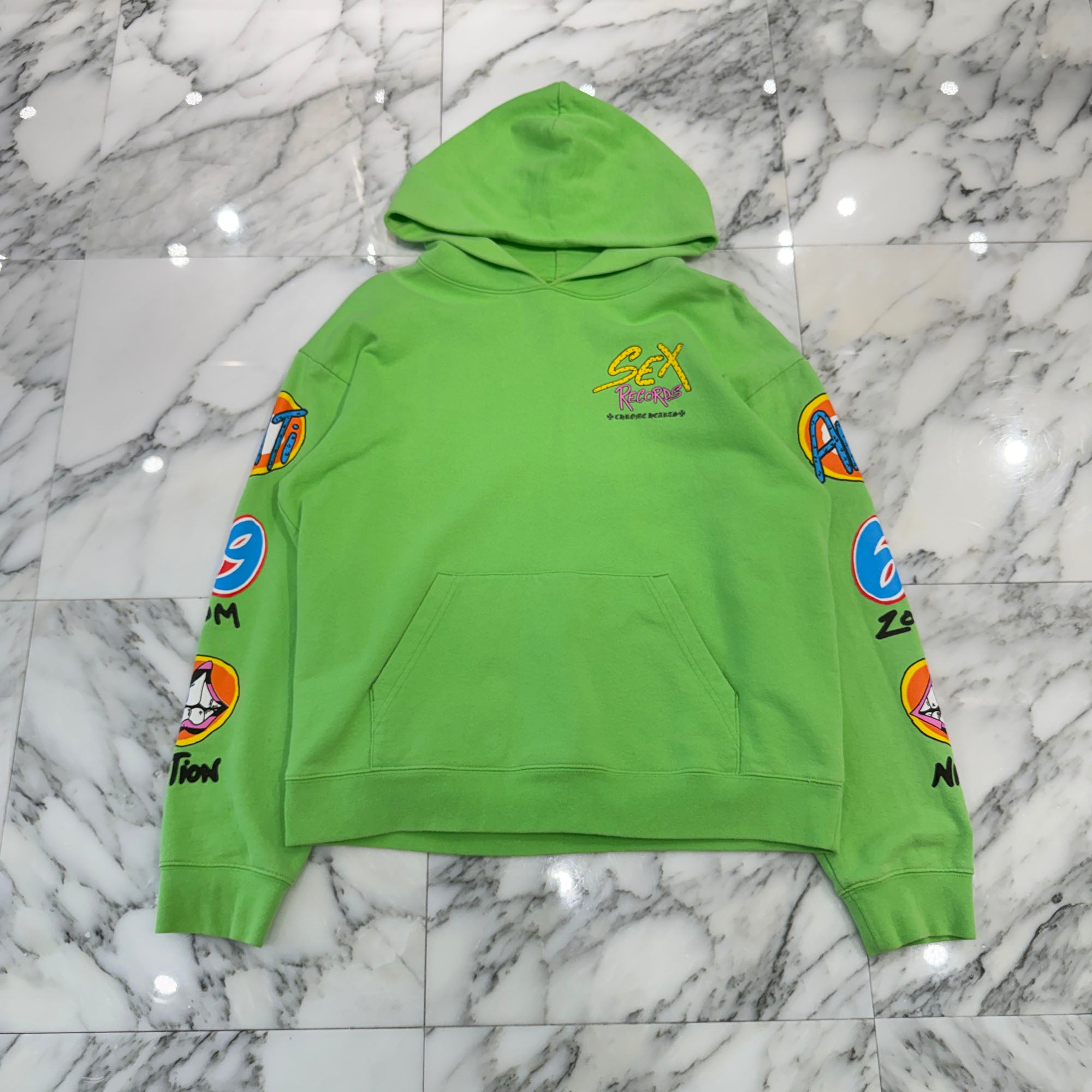 CHROME HEARTS × MATTY BOY 2021AW PPO SEXRCD Pullover Hoodie Size XL クロムハーツ × マッティボーイ セックスレコード プルオーバーフーディ サイズXL