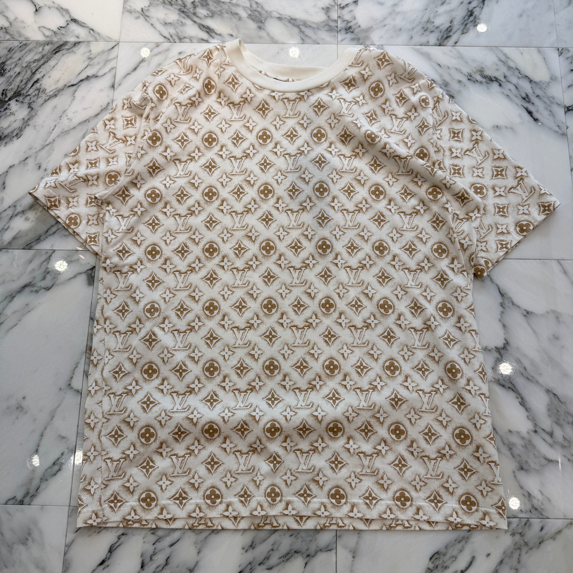 LOUIS VUITTON 2023AW Monogram Crewneck Cotton Tee HPY15W Size 5L ルイヴィトン モノグラム クルーネック コットンTシャツ サイズ5L