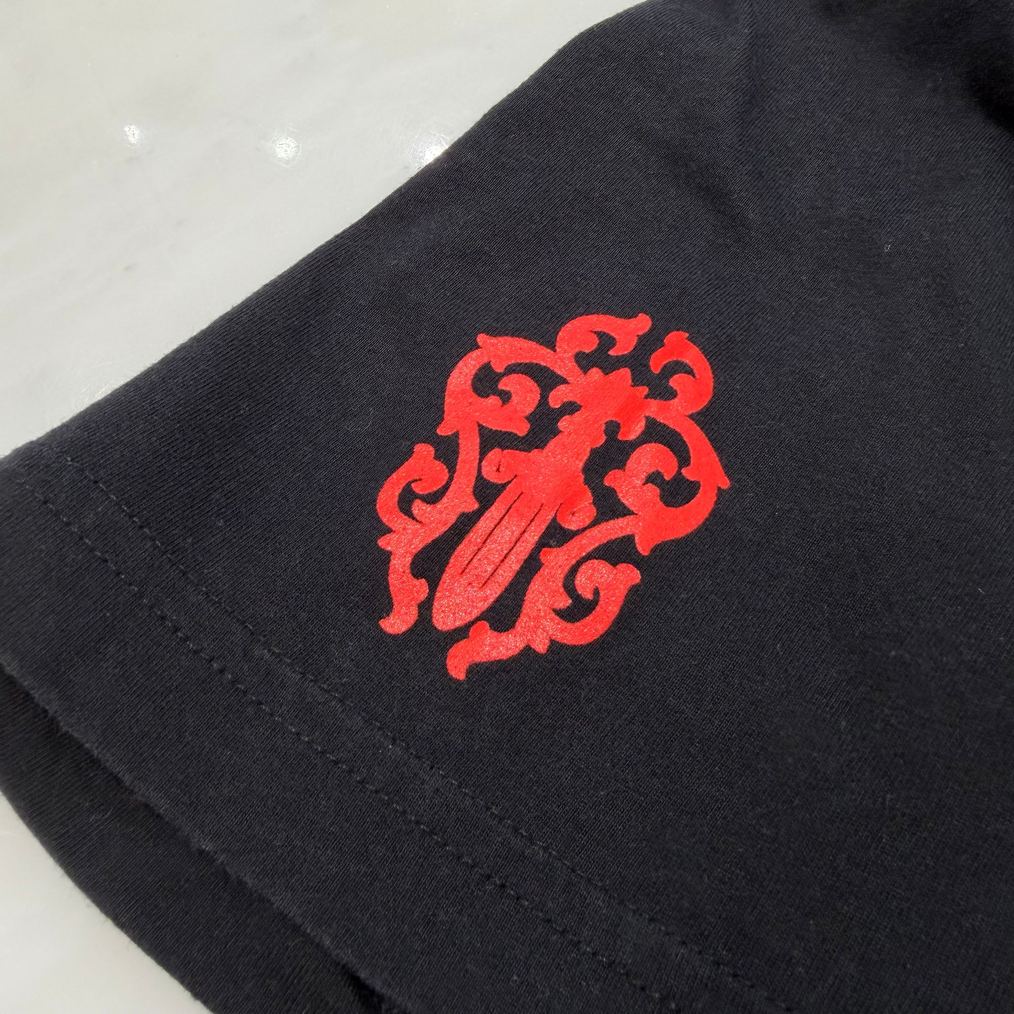 CHROME HEARTS Multi Logo Red Vine Dagger Tee Size M クロムハーツ マルチロゴ総柄 レッド ヴァインダガー Tシャツ サイズM
