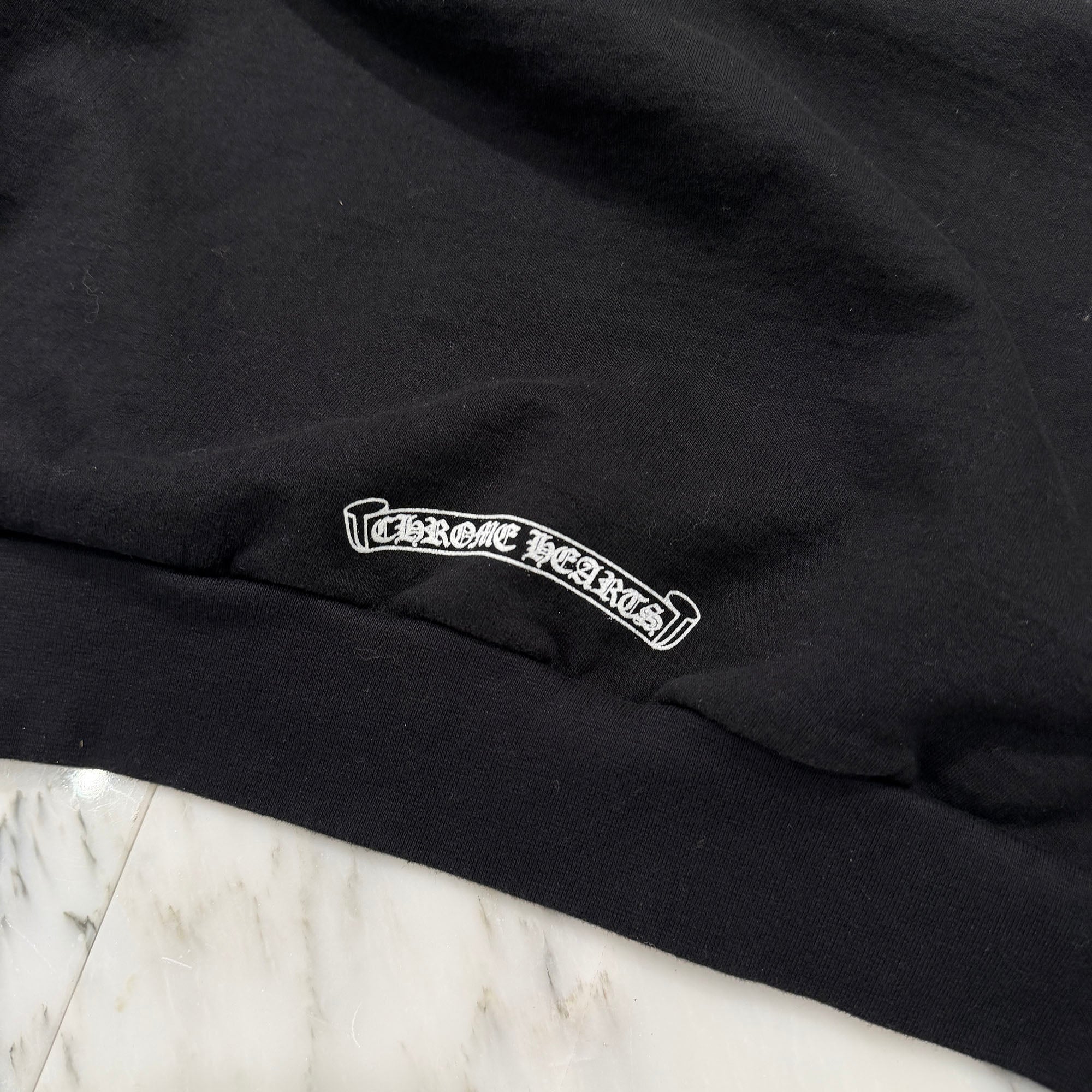 CHROME HEARTS Neck Logo Crewneck Sweat Shirt Size M クロムハーツ ネックロゴ クルーネック スウェットシャツ サイズM