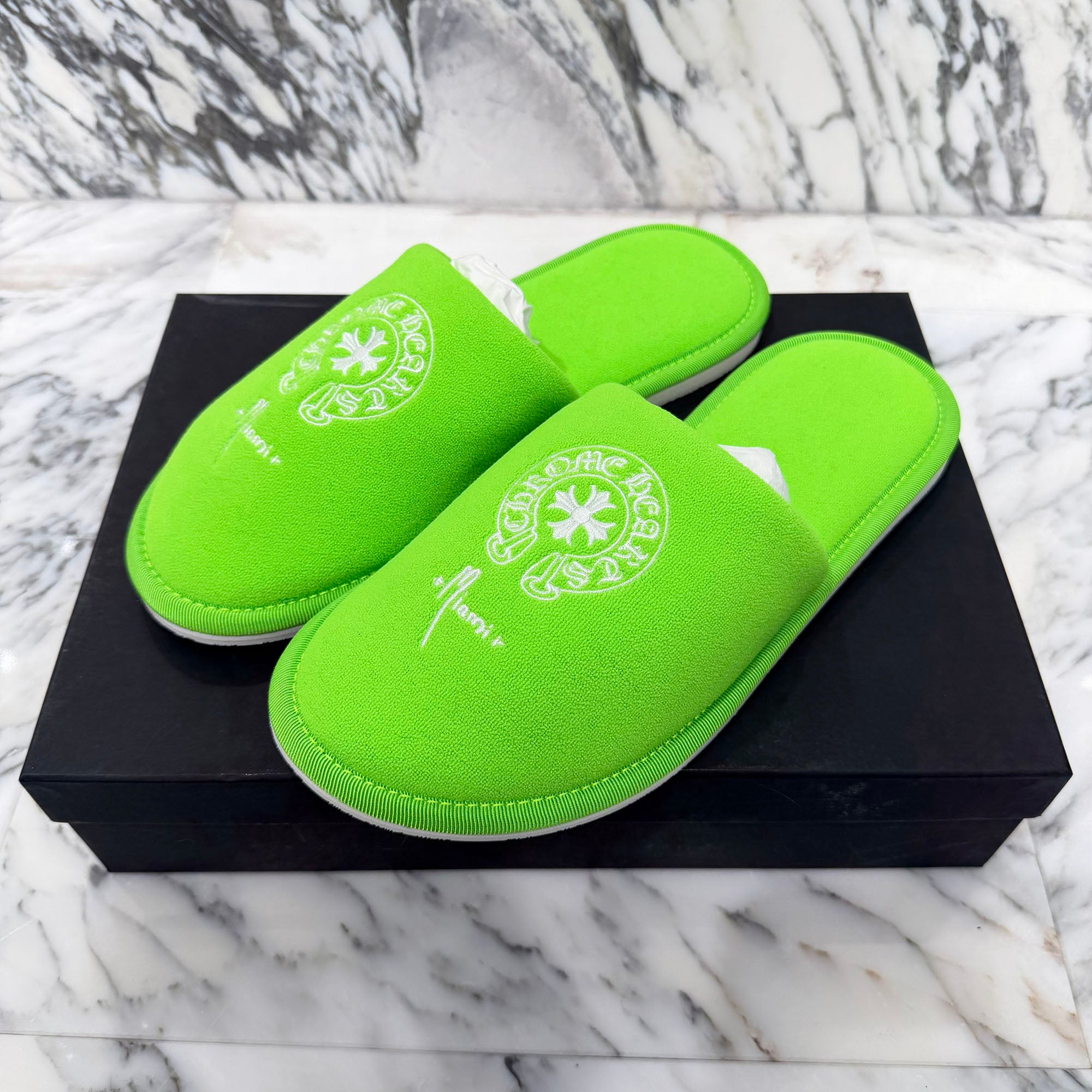 CHROME HEARTS Miami Limited Horseshoe Hotel Slippers Sandals Size M クロムハーツ マイアミ限定 ホースシューホテルスリッパ サンダル サイズM