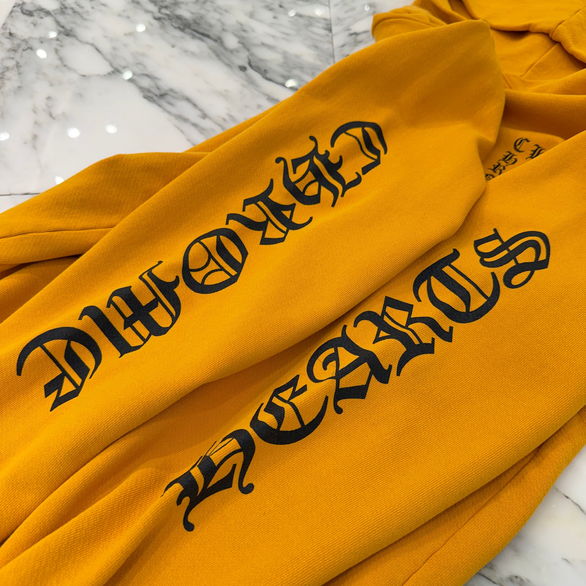 CHROME HEARTS Vertical Logo Pullover Hoodie Size M クロムハーツ バーティカルアームロゴ プルオーバーフーディー サイズM