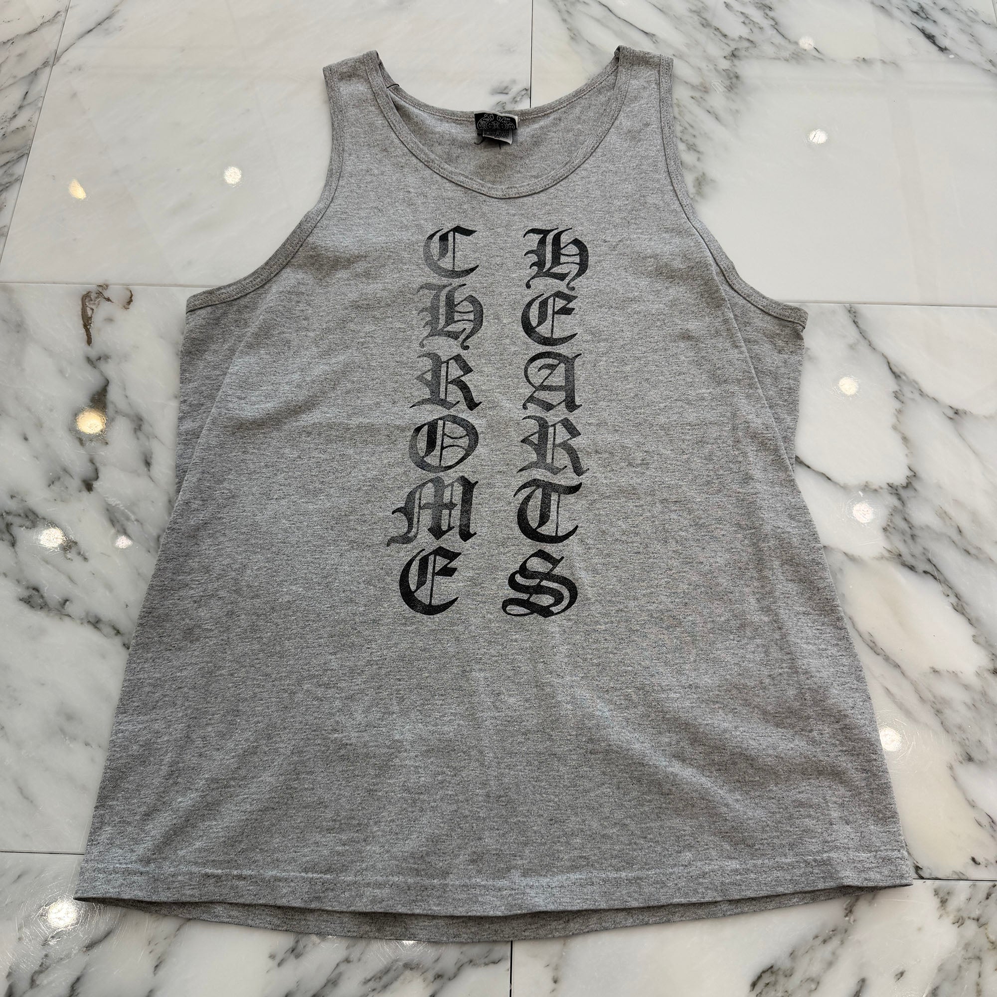 CHROME HEARTS OLD Script Logo Print Tank Top Size M クロムハーツ オールド スクリプトロゴ プリントタンクトップ サイズM