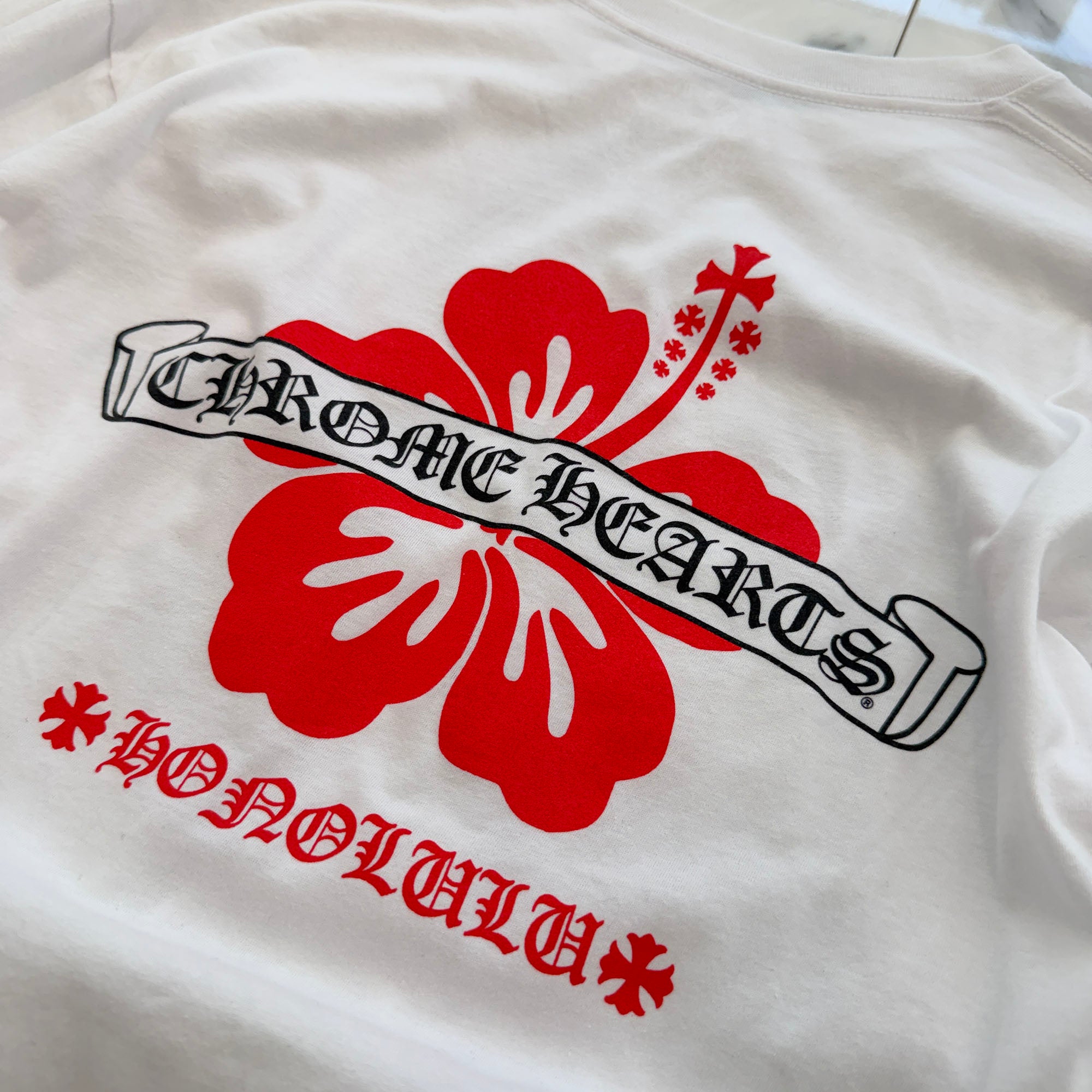 CHROME HEARTS Honolulu Limited Back Scroll Logo L/S Tee Size L クロムハーツ ホノルル限定バックスクロールロゴロングスリーブTシャツ サイズL