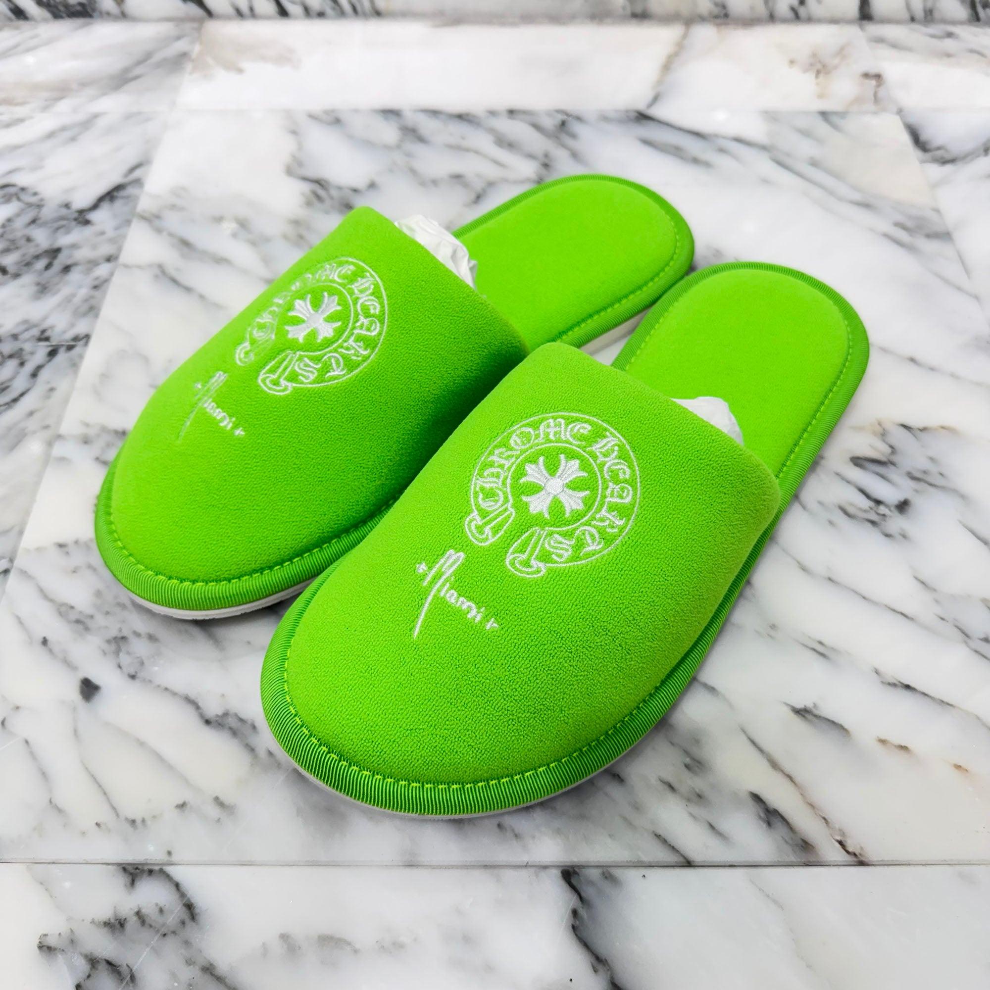 CHROME HEARTS Miami Limited Horseshoe Hotel Slippers Sandals Size M クロムハーツ マイアミ限定 ホースシューホテルスリッパ サンダル サイズM