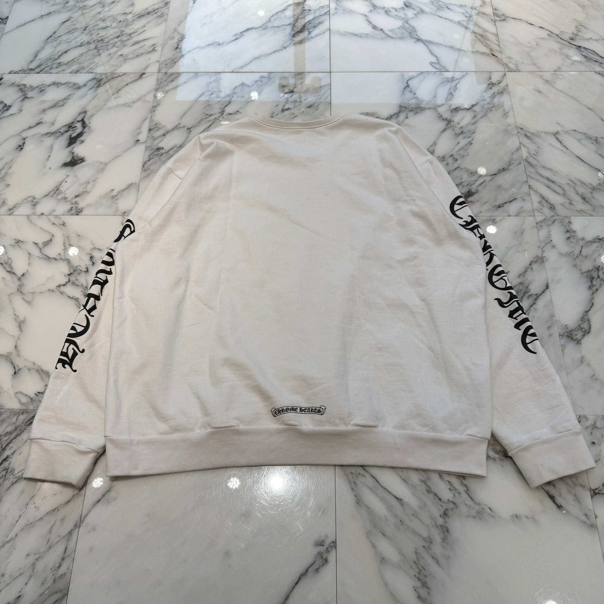 CHROME HEARTS Neck Logo Crewneck Sweatshirt Size XL クロムハーツ ネックロゴ クルーネック スウェットシャツ サイズXL