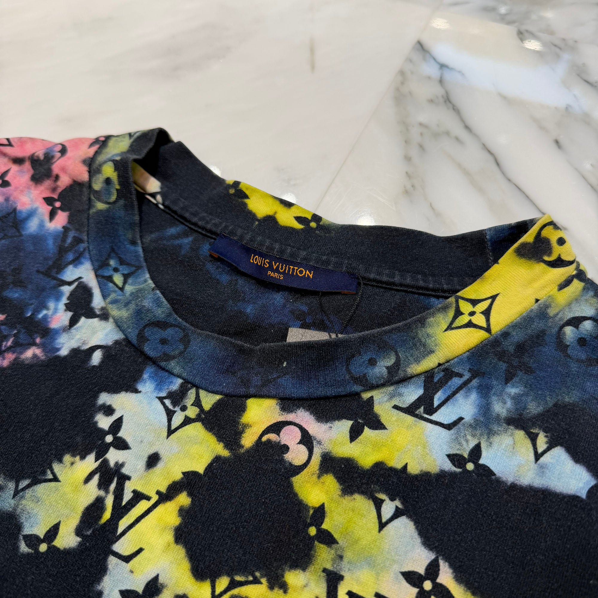 LOUIS VUITTON 2021AW Tie Dye Monogram Cotton Tee HLY31W Size L ルイヴィトン タイダイ モノグラム コットンTシャツ サイズL
