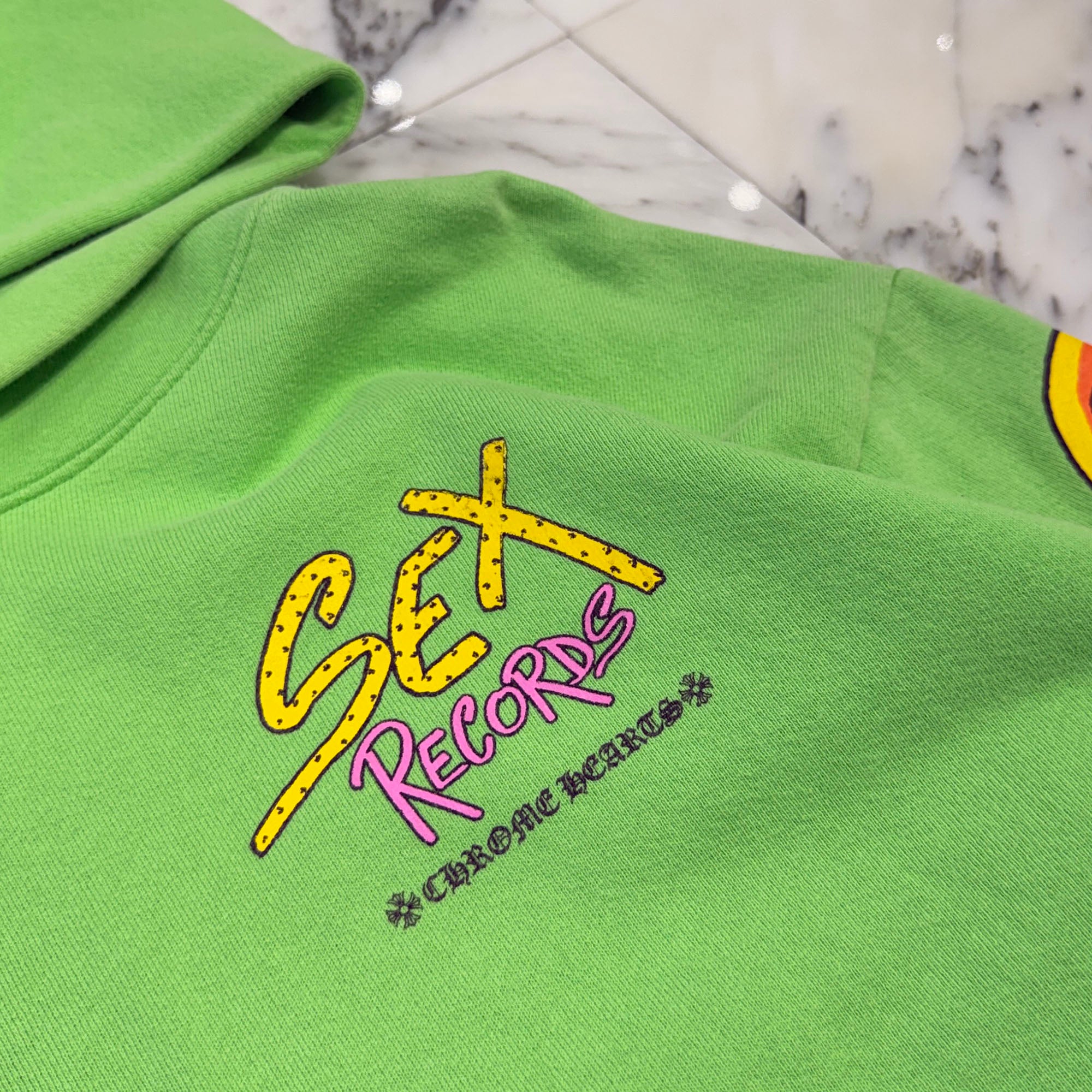 CHROME HEARTS × MATTY BOY 2021AW PPO SEXRCD Pullover Hoodie Size XL クロムハーツ × マッティボーイ セックスレコード プルオーバーフーディ サイズXL