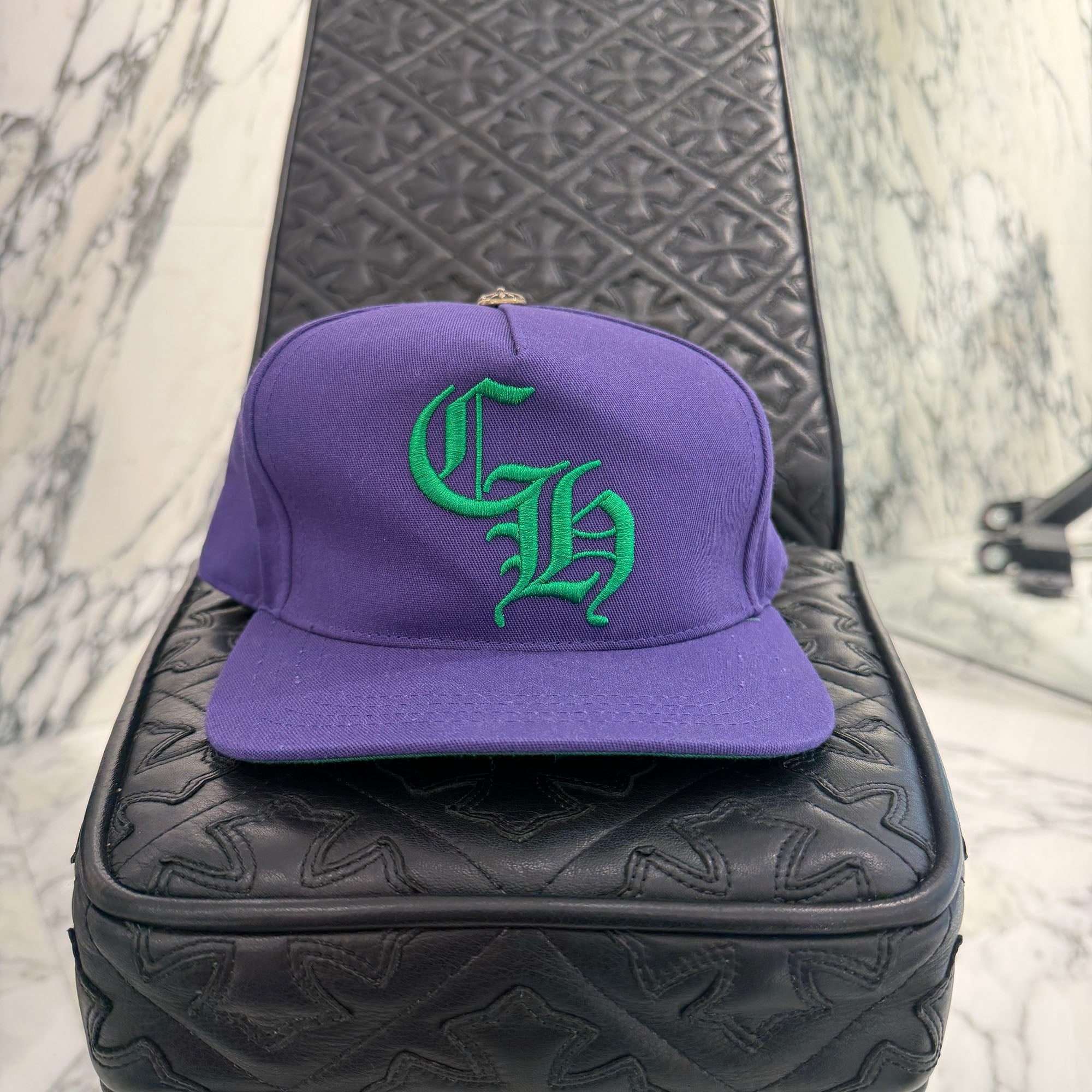 CHROME HEARTS CH Logo Embroidery Trucker Cap Size ONE SIZE (53-60) クロムハーツ CHロゴ刺繍 トラッカーキャップ サイズONE SIZE (53-60)