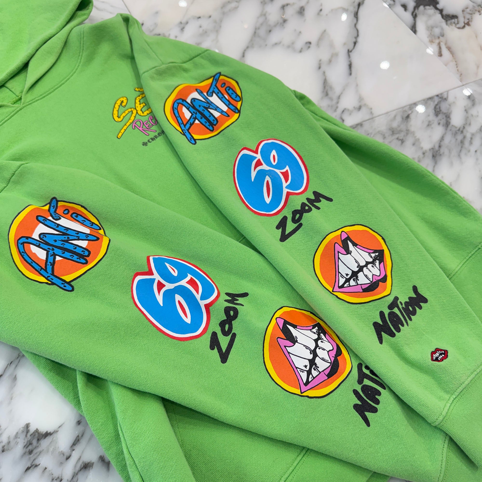 CHROME HEARTS × MATTY BOY 2021AW PPO SEXRCD Pullover Hoodie Size XL クロムハーツ × マッティボーイ セックスレコード プルオーバーフーディ サイズXL