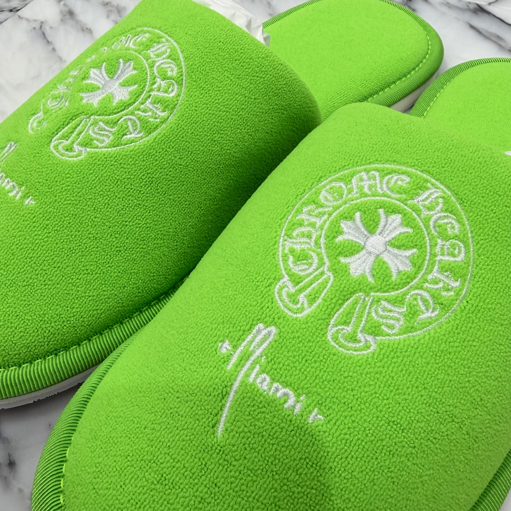 CHROME HEARTS Miami Limited Horseshoe Hotel Slippers Sandals Size M クロムハーツ マイアミ限定 ホースシューホテルスリッパ サンダル サイズM