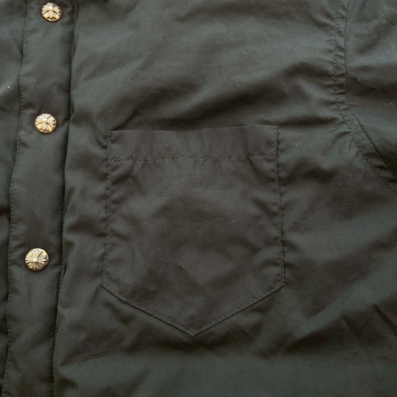 CHROME HEARTS YNOT Cross Ball Button Down Shirt Size XL クロムハーツ ワイノット クロスボールボタン ダウンシャツ サイズXL