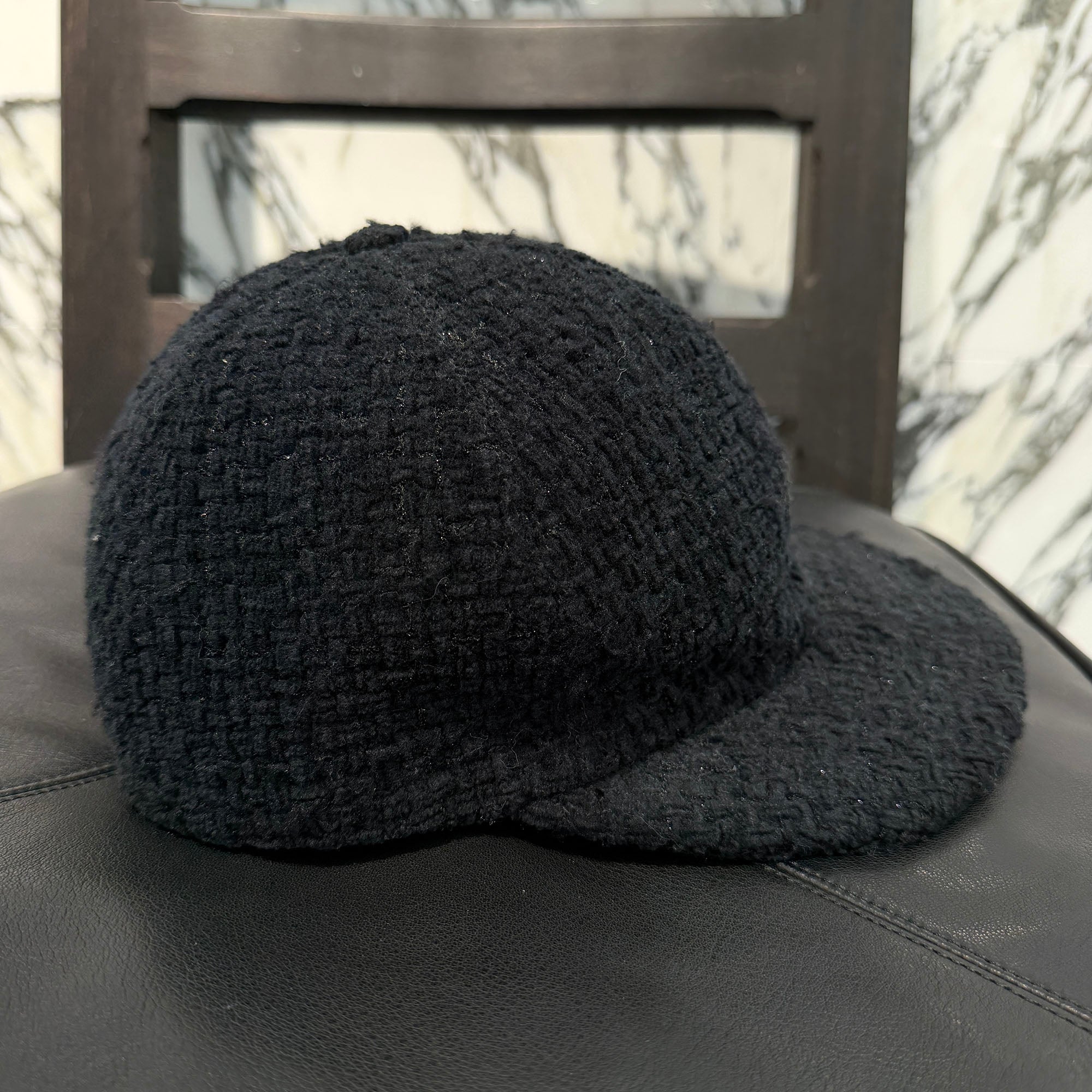 CHANEL 2023AW Tweed Cotton Cap AA8562 B09111 94305 Size L シャネル ツイードコットンキャップ サイズL